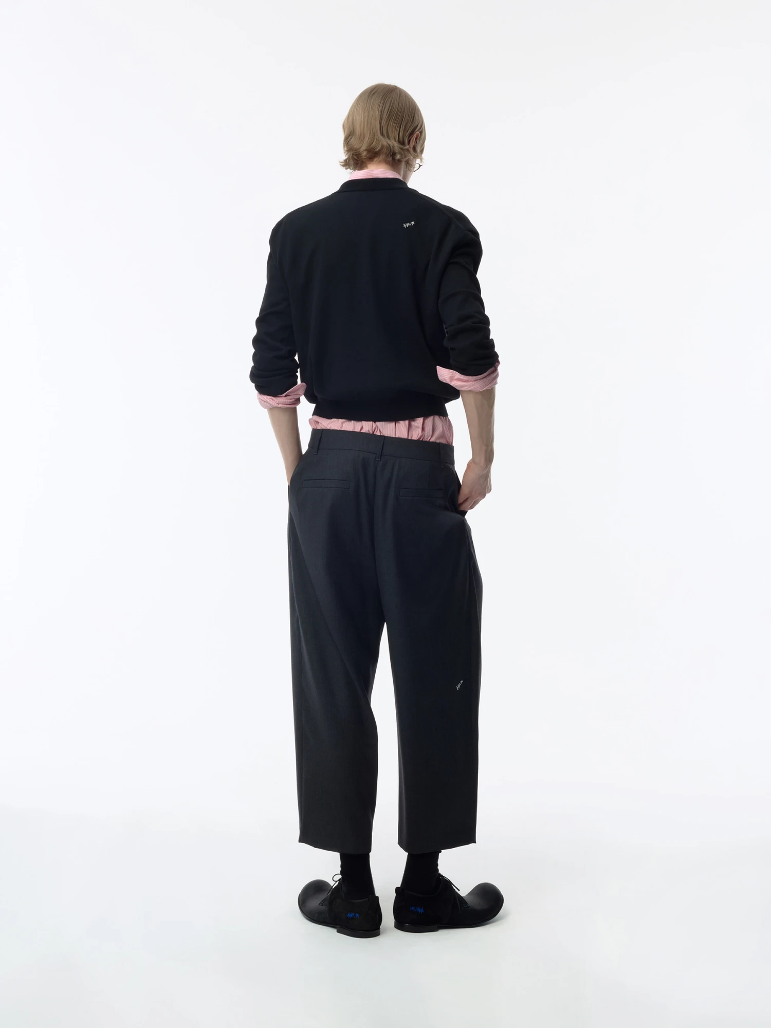 Брюки ADERERROR Sig BK Tag Slacks 01 Grey