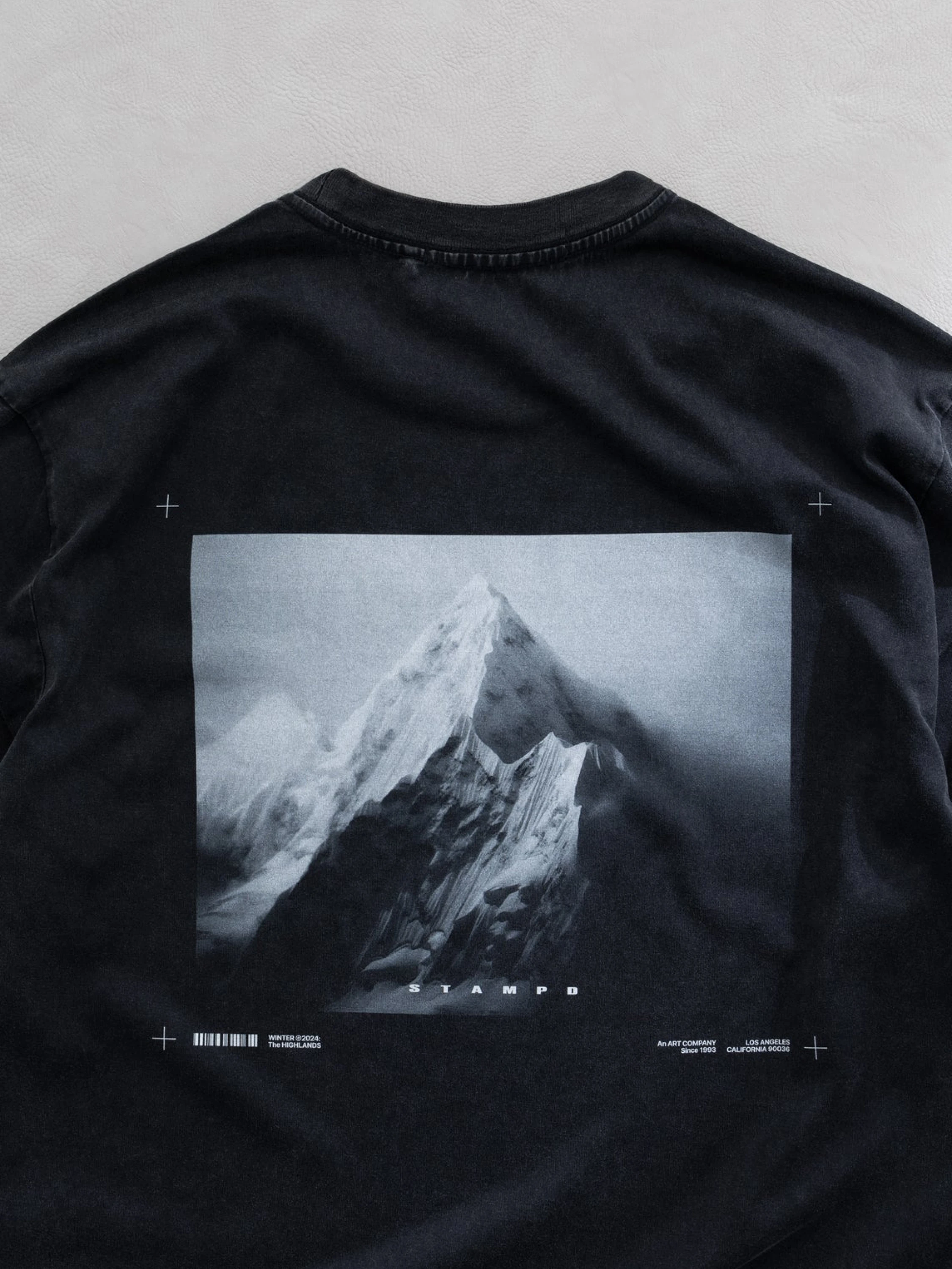 Лонгслив Stampd Mountain Peak LS Relaxed Tee Charcoal