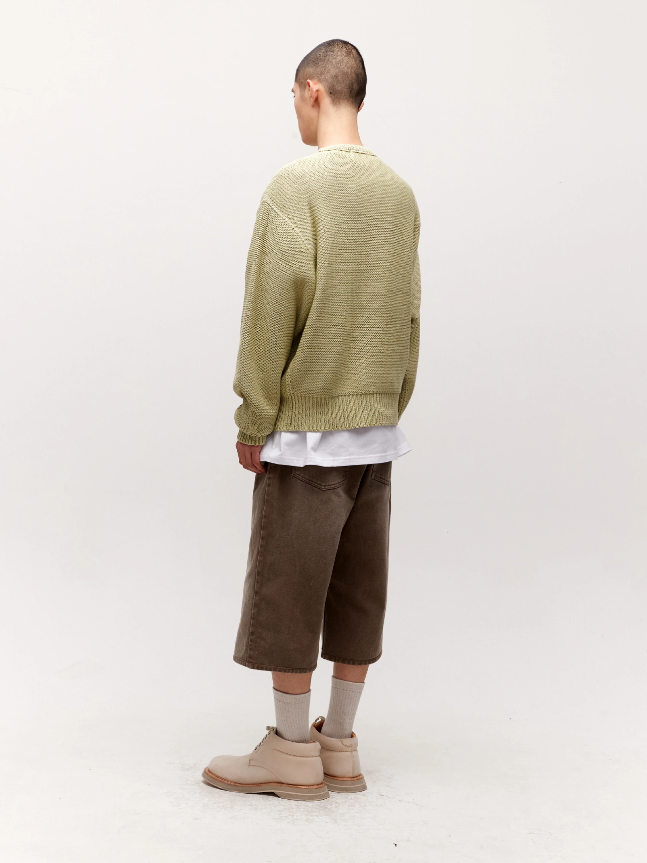 Свитер COOR Cotton Crochet Gracie Dusty Green