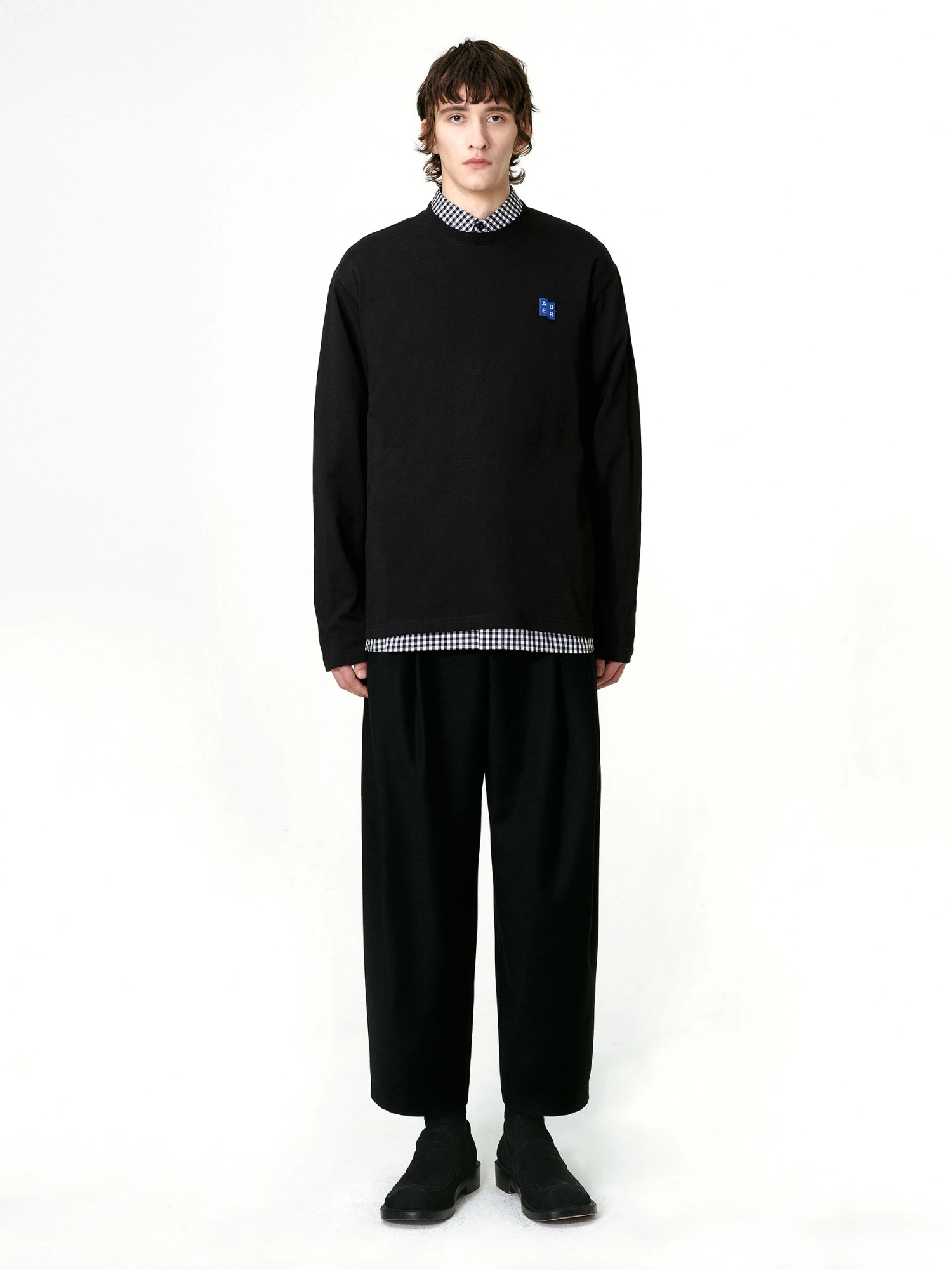 Лонгслив ADERERROR Sig; BL Tag L/S 01 Black