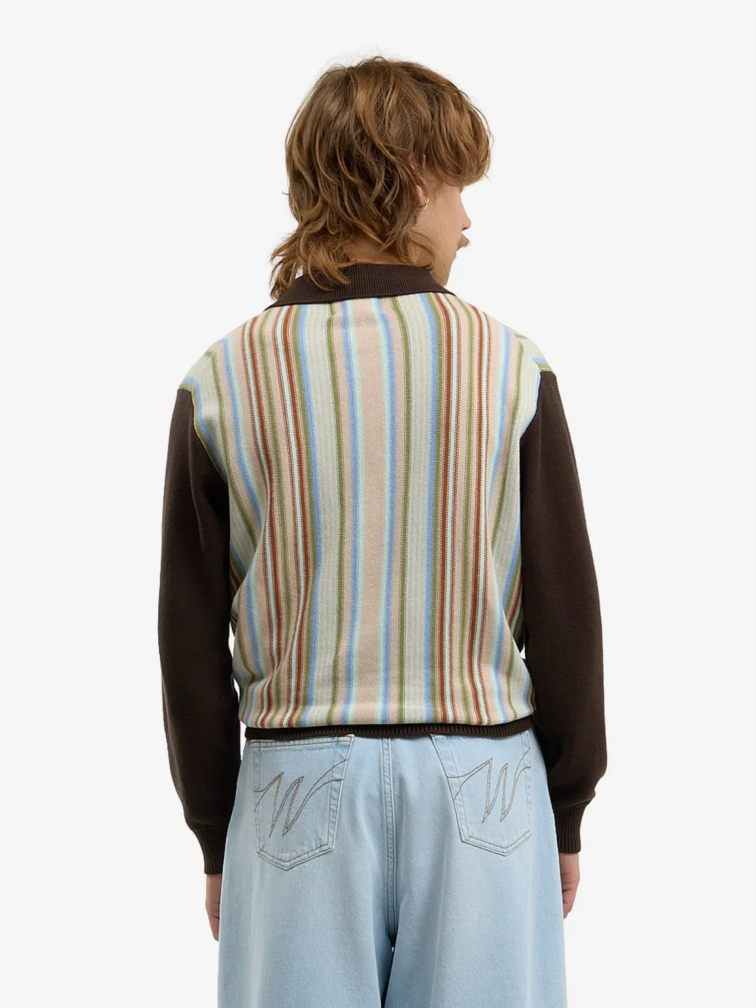 Кардиган Walk In Paris Pinstrips Zipped Brown