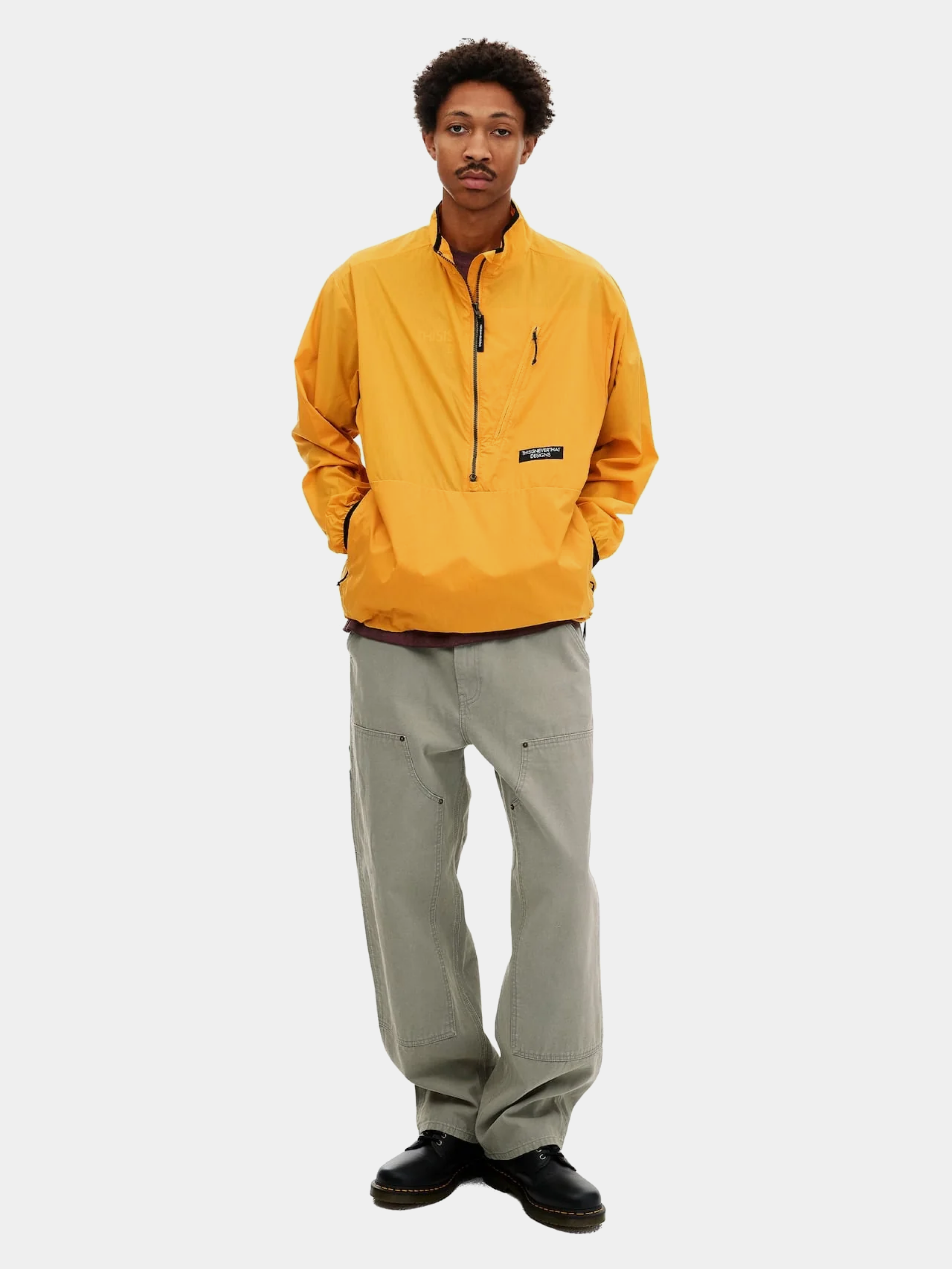 Брюки thisisneverthat Washed Carpenter Pant Stone