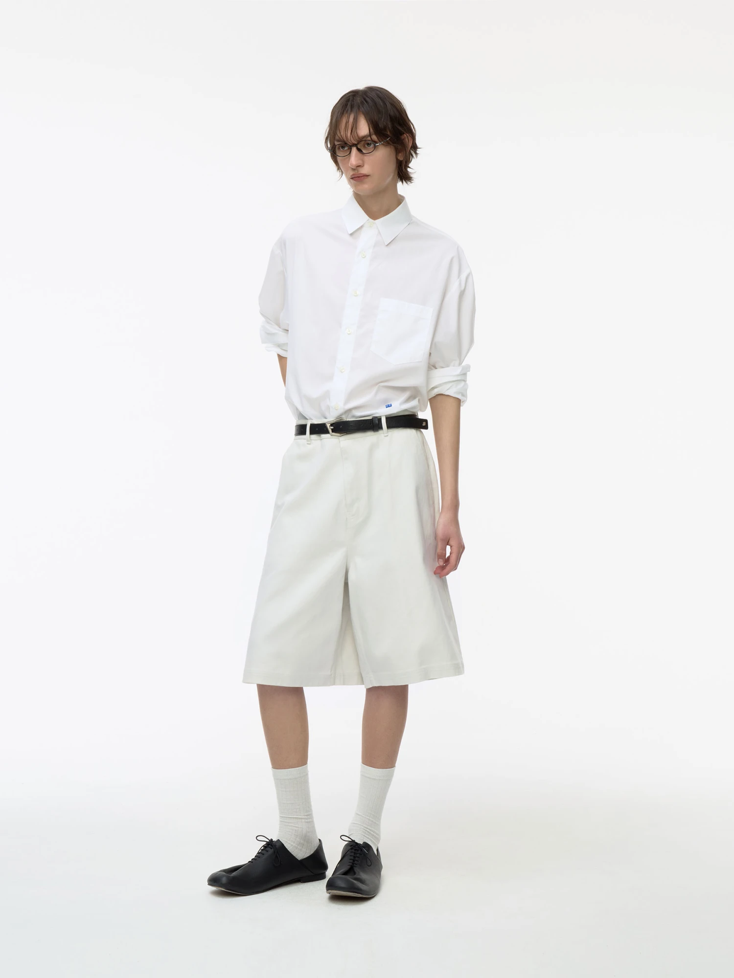 Рубашка ADERERROR Sig BL Tag Shirt 01 White