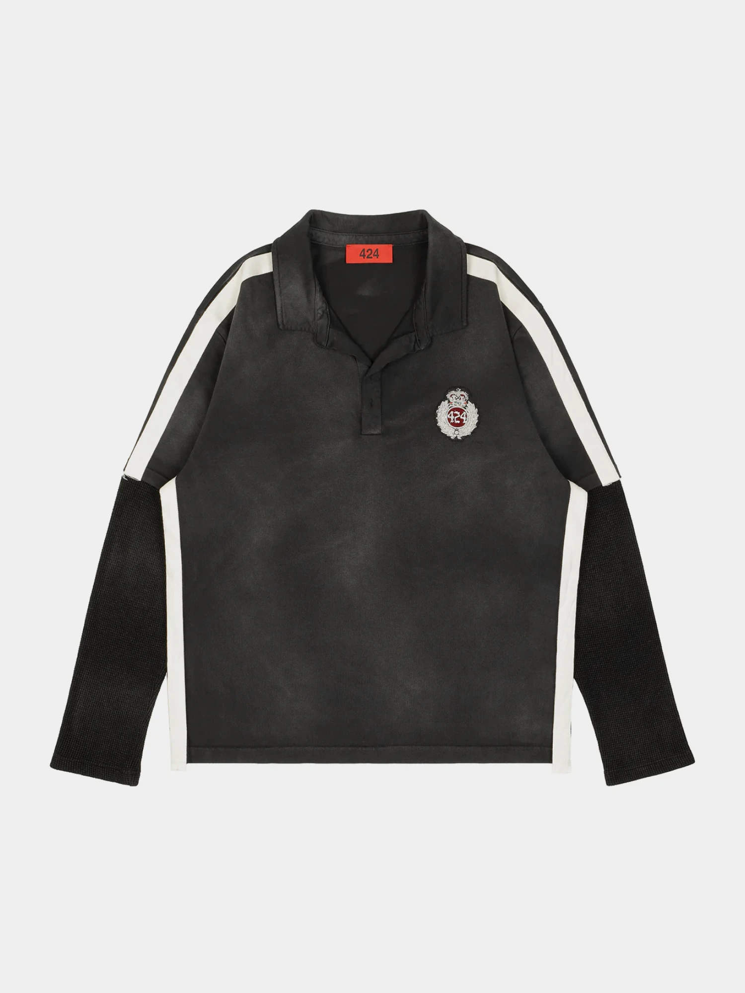 Поло 424 Accademy Double Sleeve Thermal Vintage Black