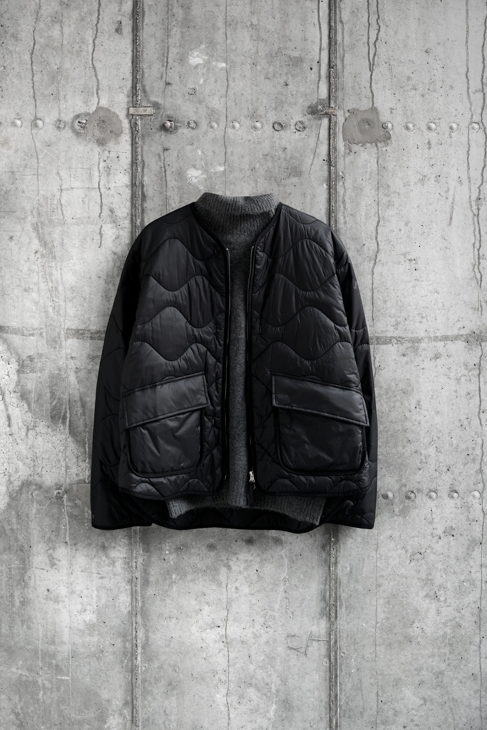 Стеганая куртка Uniform Bridge Quilting Liner Jacket Black