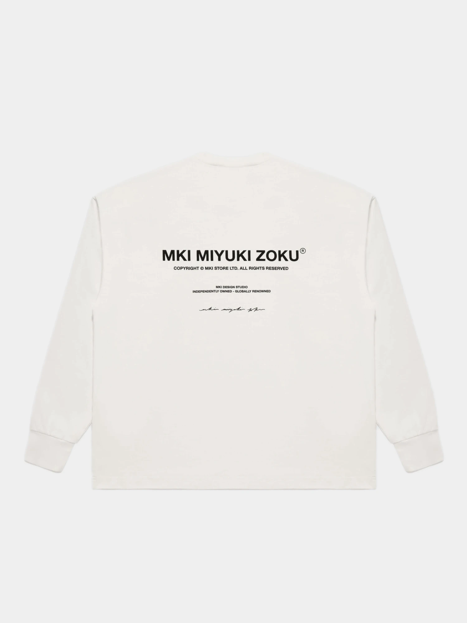 Лонгслив MKI MIYUKI ZOKU Design Studio L/S White
