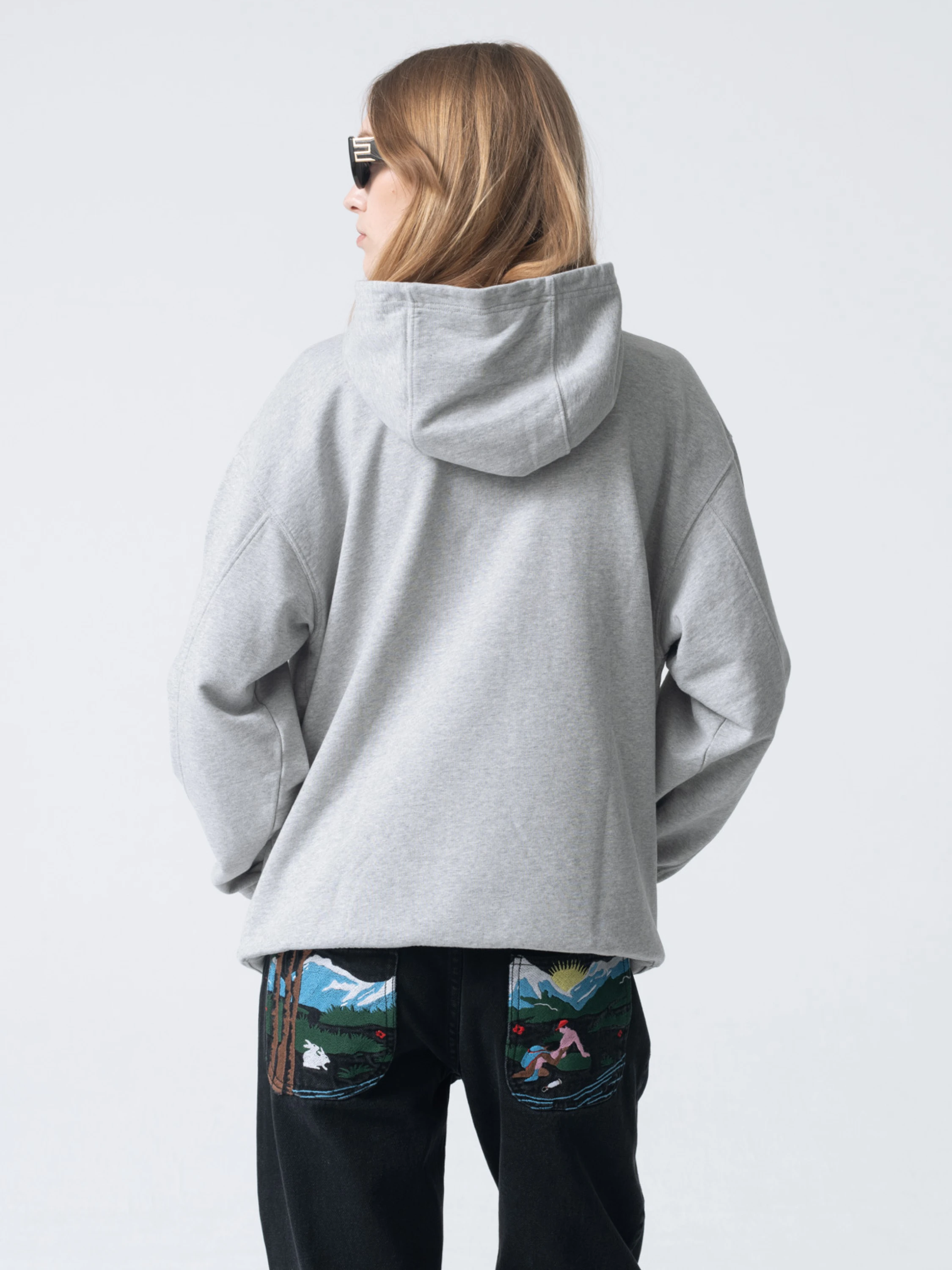 Худи Carne Bollente SEX Hoodie Melange Grey