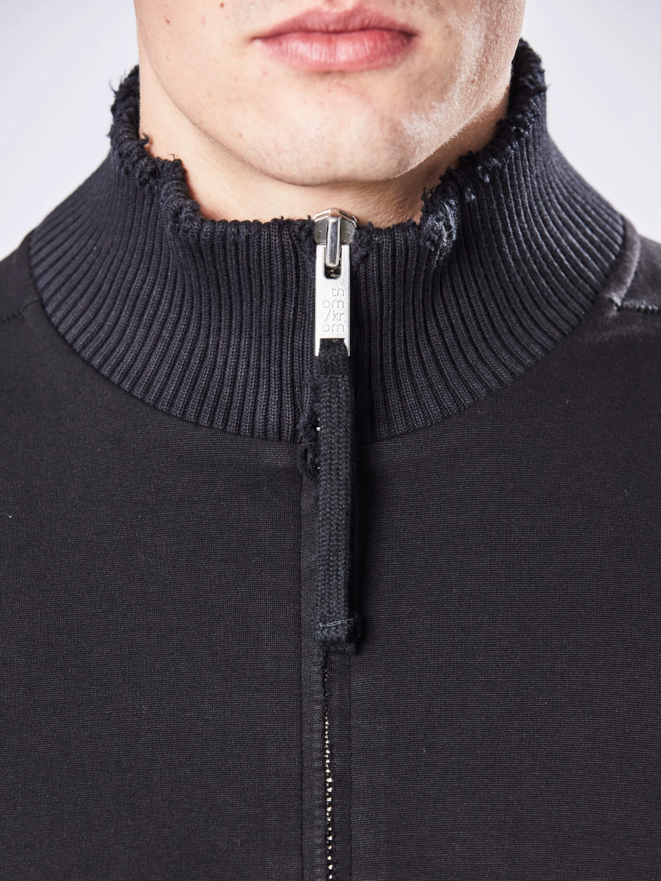 Толстовка на молнии thom/krom M SJ 619 Black