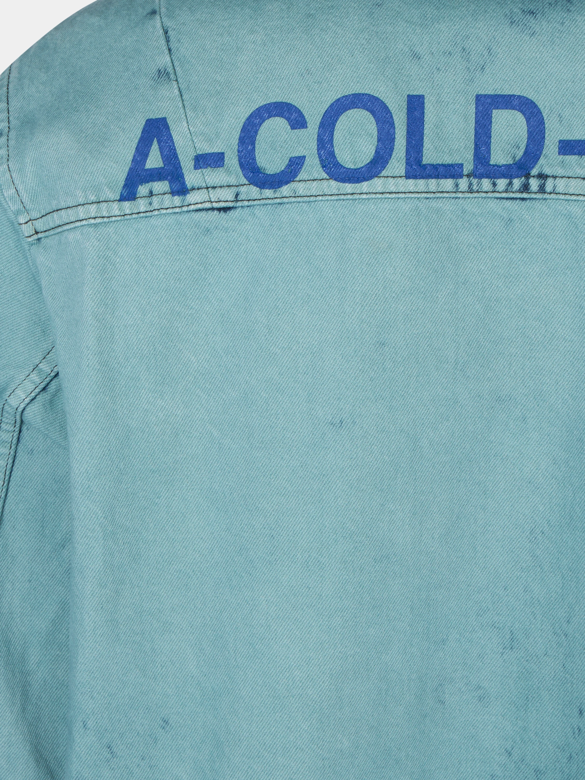 Рубашка A-COLD-WALL* Bleached Overdyed Faded Teal