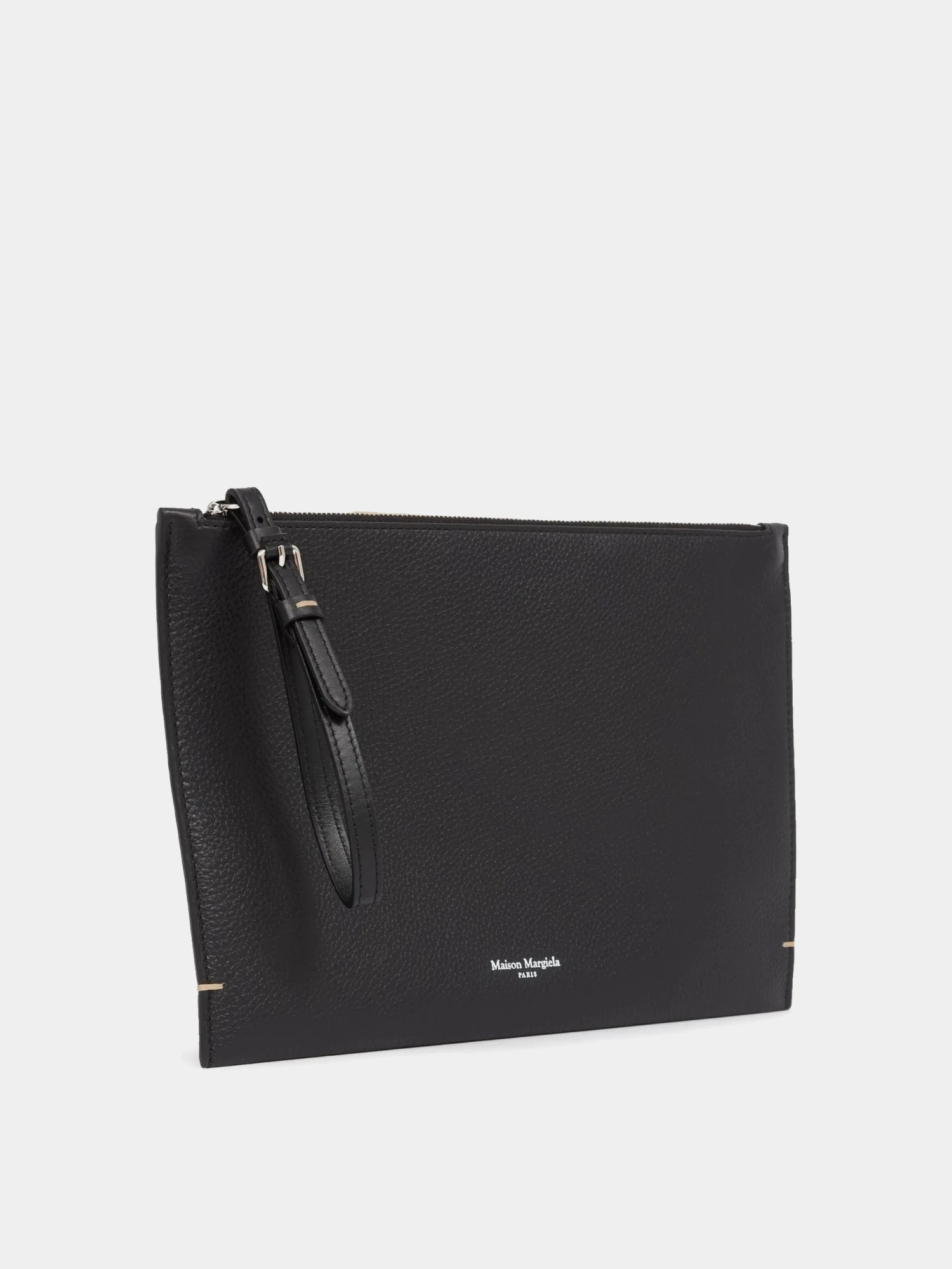 Клатч Maison Margiela Strap Logo Stitch Black