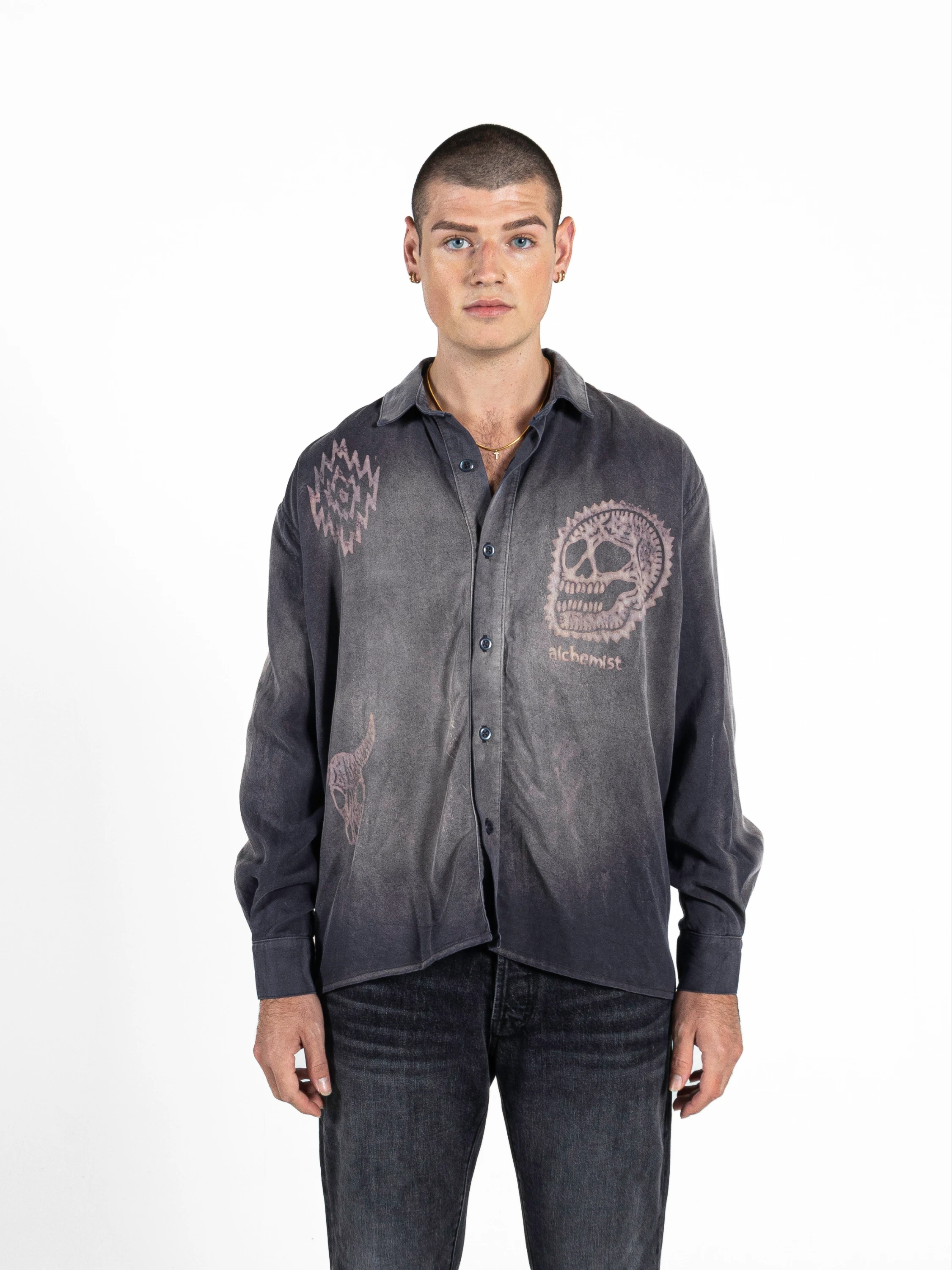 Рубашка ALCHEMIST Damon Shirt Moonstone