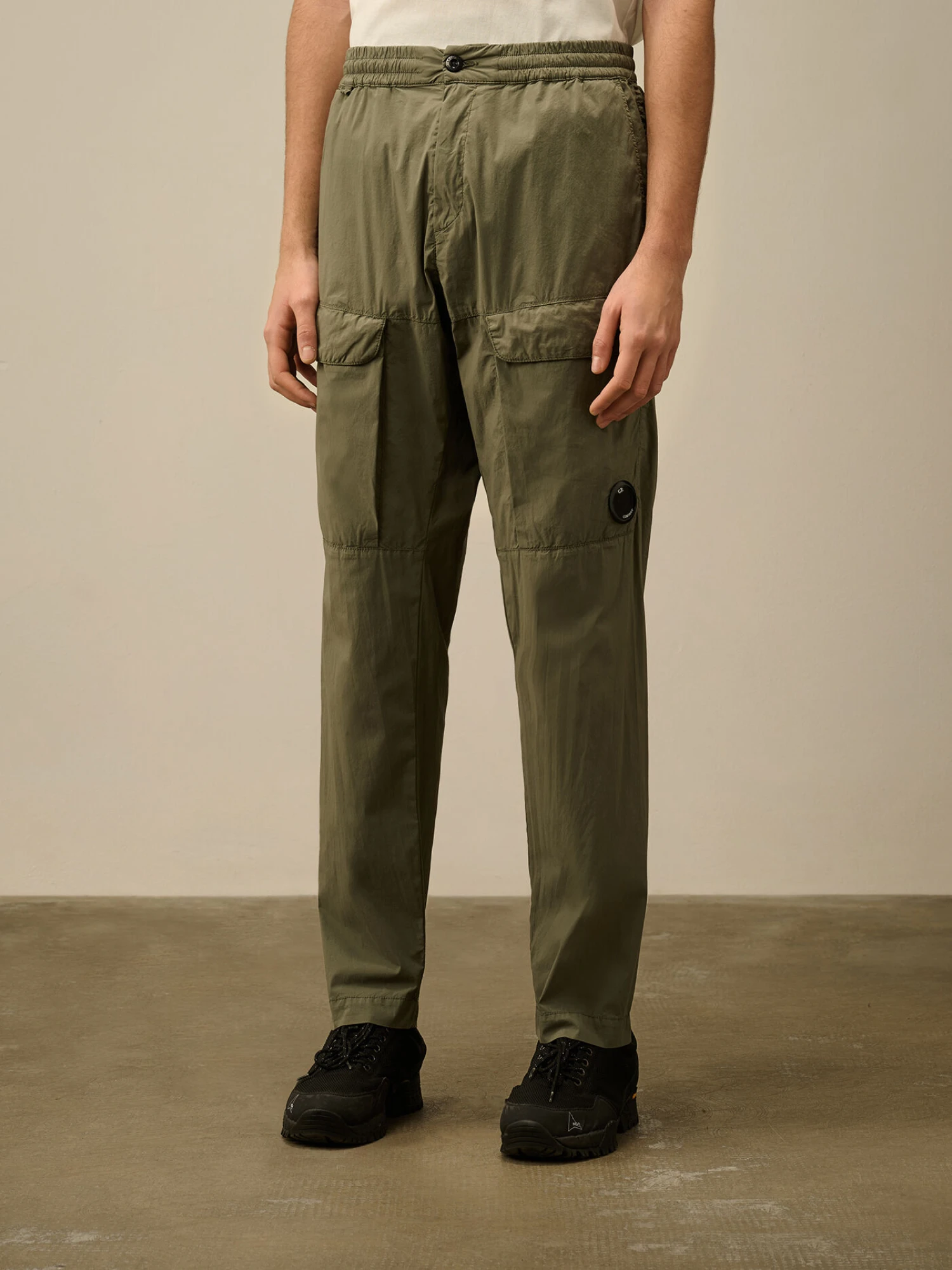 Брюки C.P. Company 50 Fili Stretch Loose Cargo Thyme