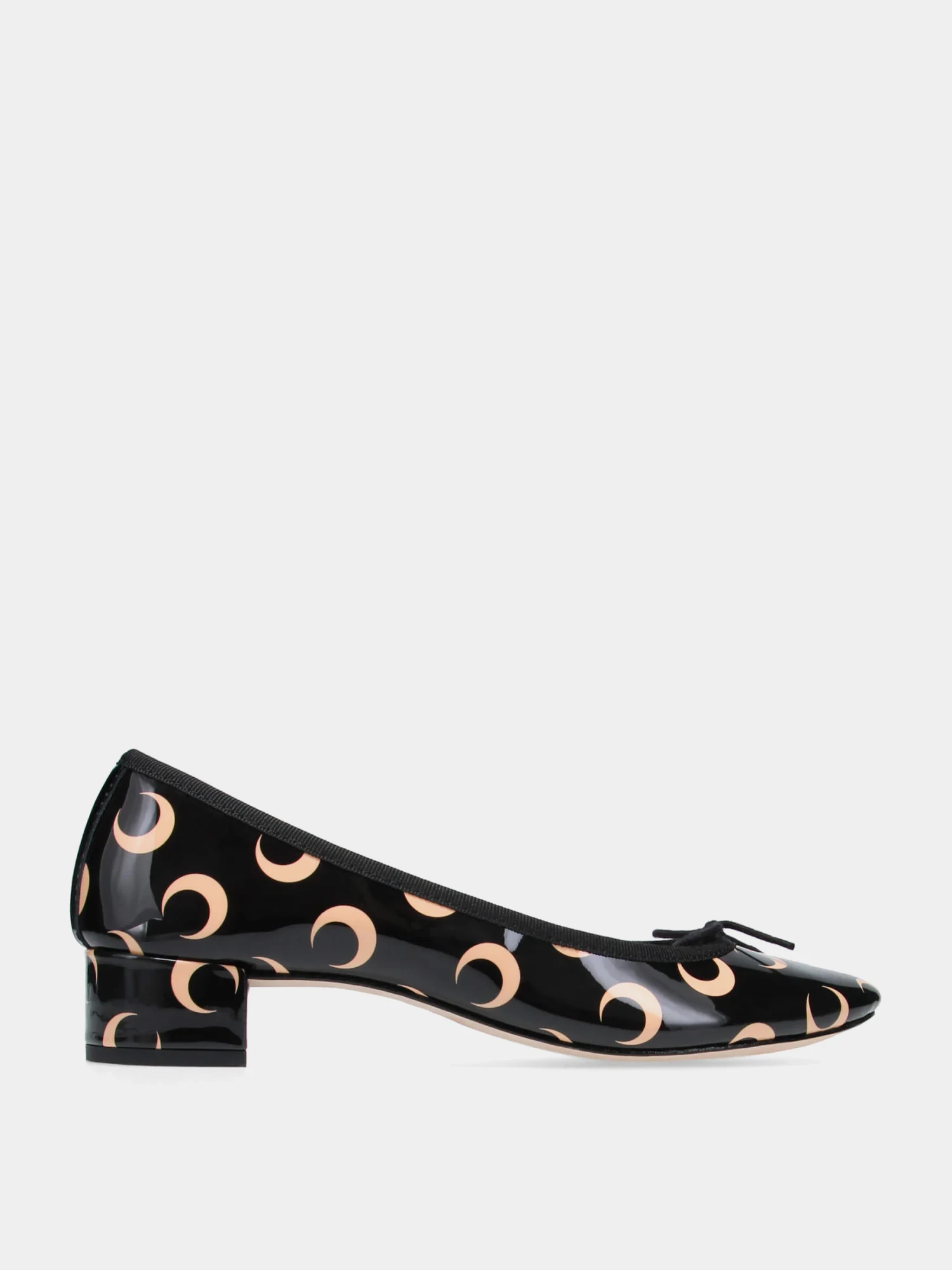 Женские туфли Marine Serre x Repetto Camille Moon Printed Tan Black