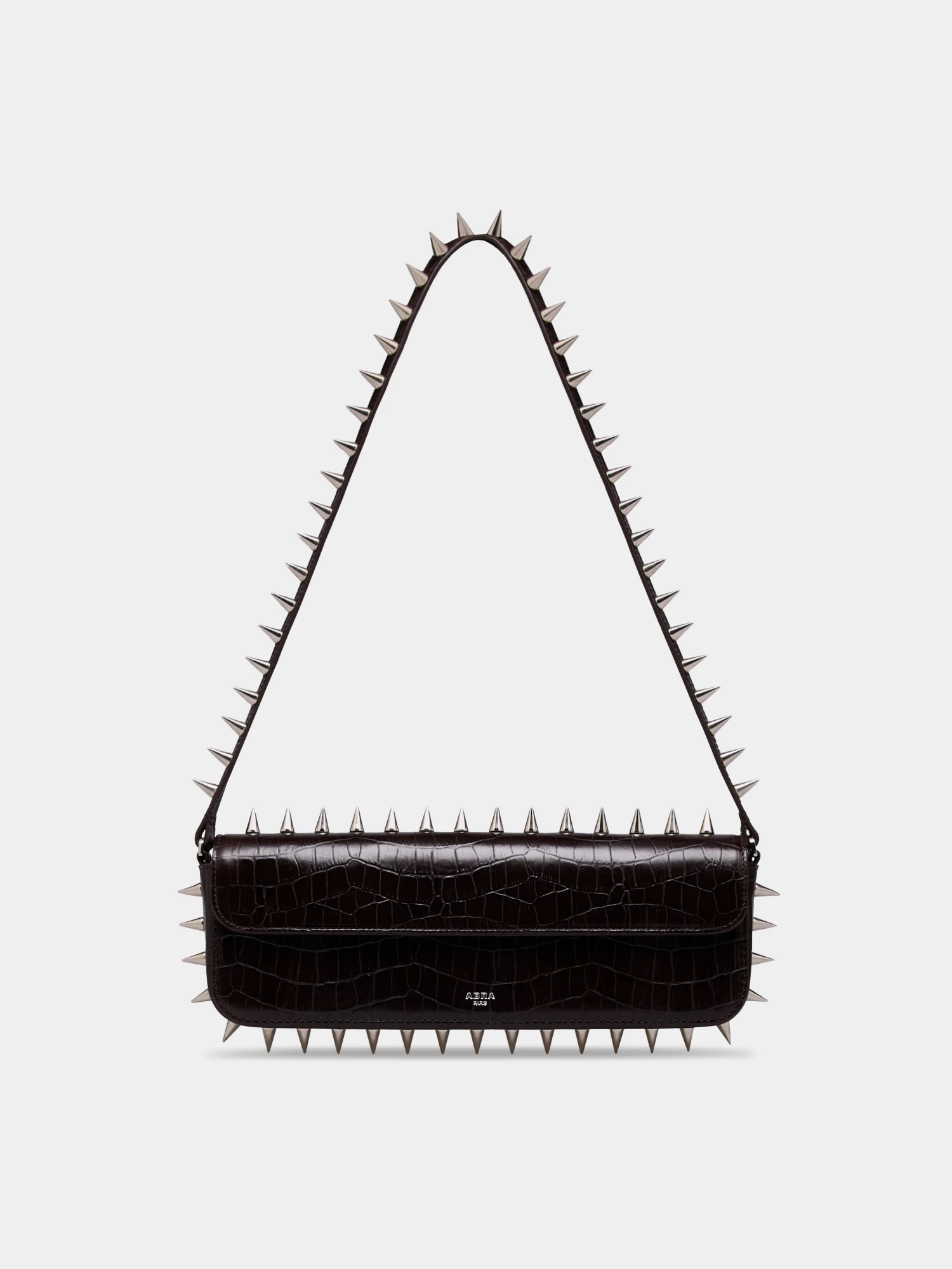 Сумка ABRA Spike Baguette Brown