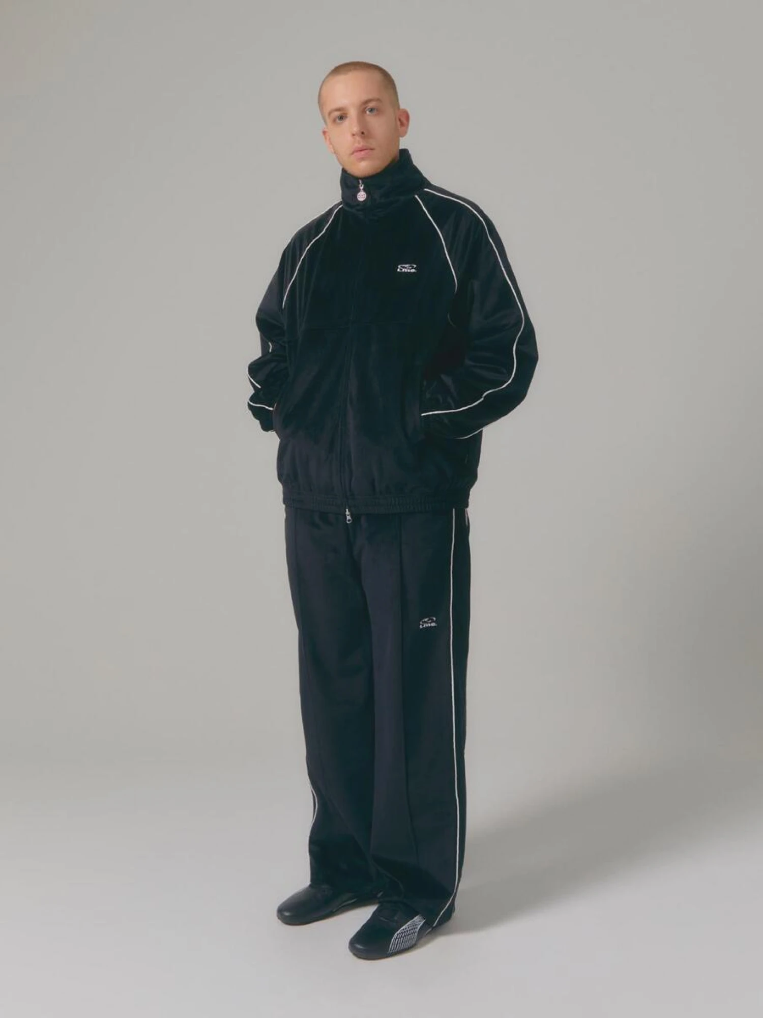 Олимпийка LMC Velour Piping Jacket Black