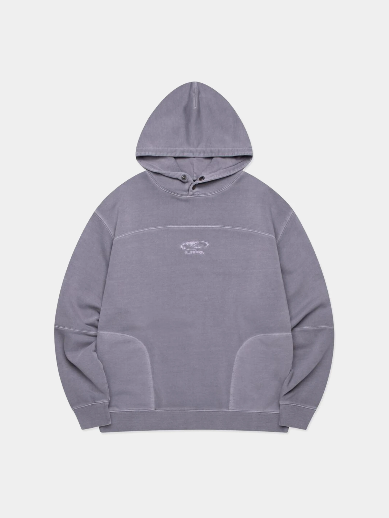 Худи LMC Pigment Dyed Oval Globe Hoodie Dark Purple