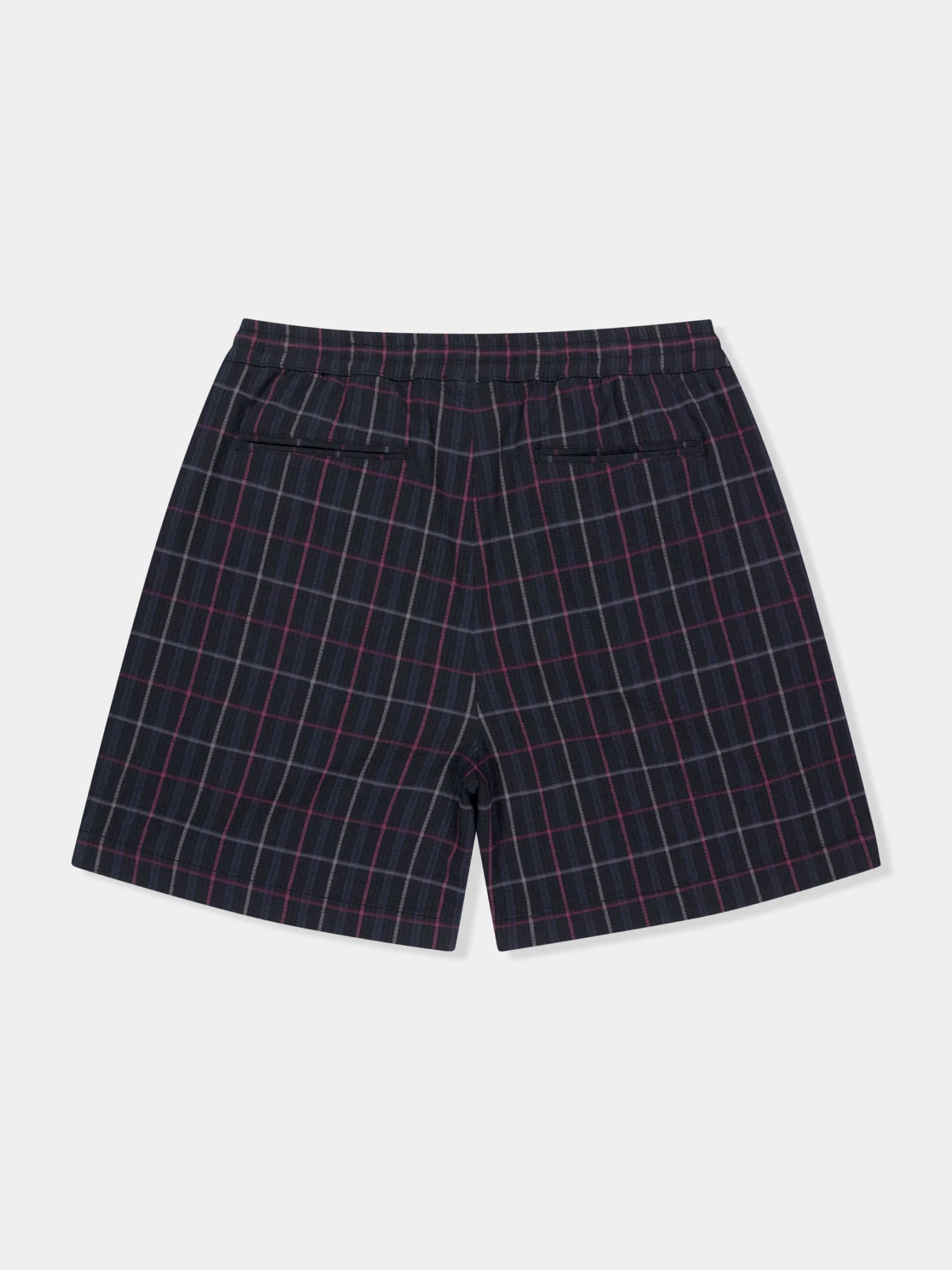Шорты YESEYESEE Crinkled Fabric Check Black