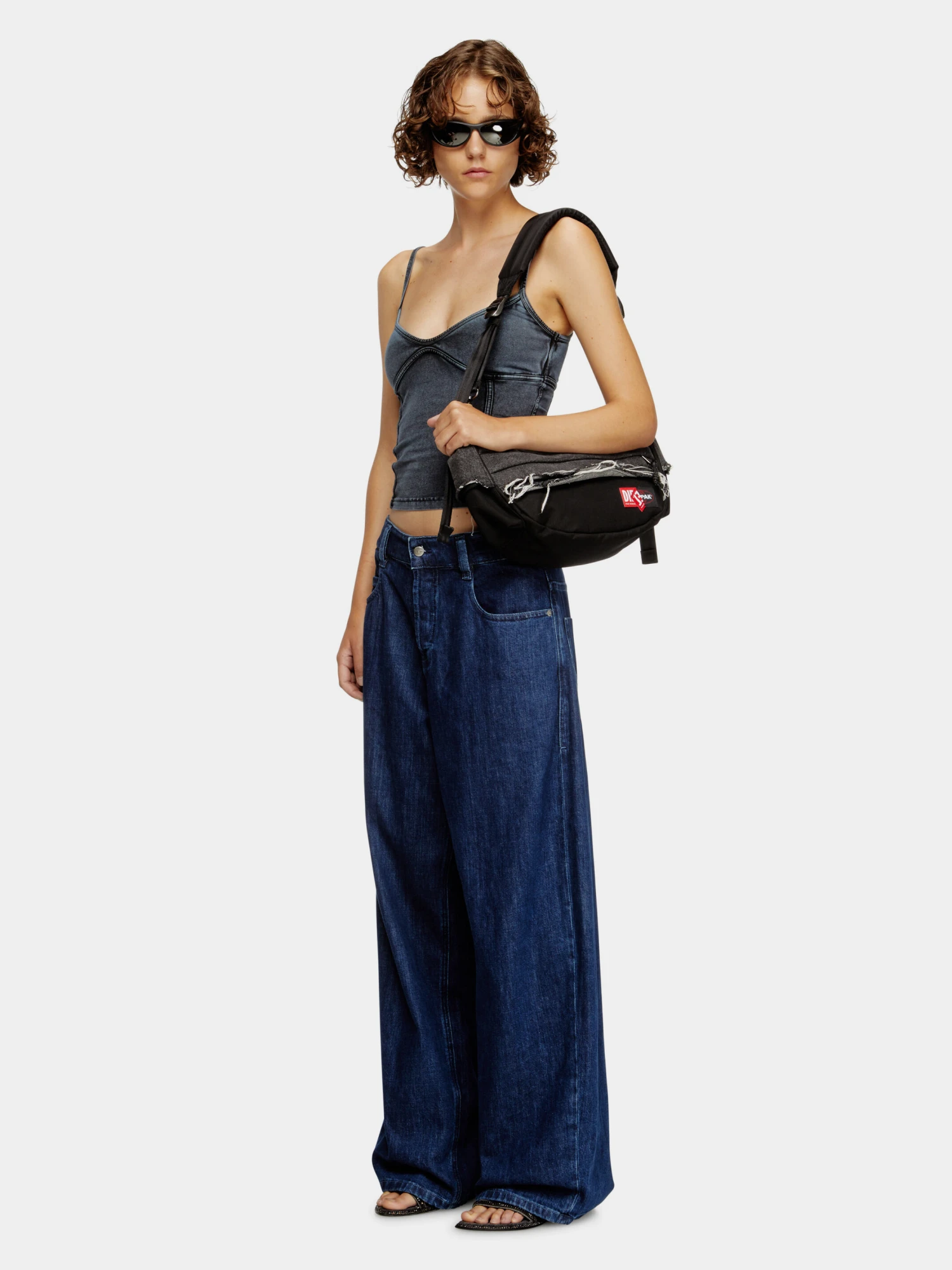 Сумка Diesel Destroyed Denim Cordura® Black