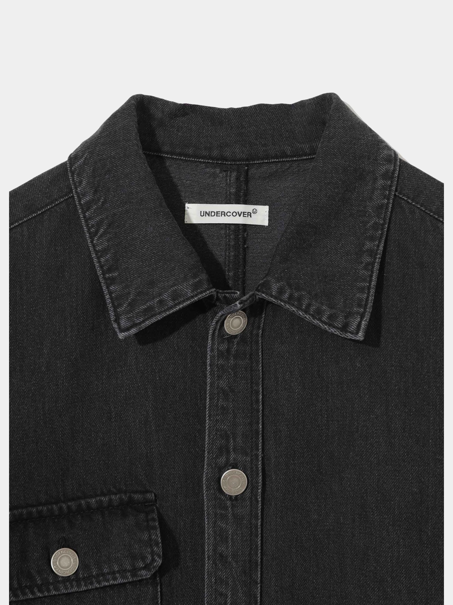 Рубашка UNDERCOVER Cotton Denim Patch Pockets Charcoal