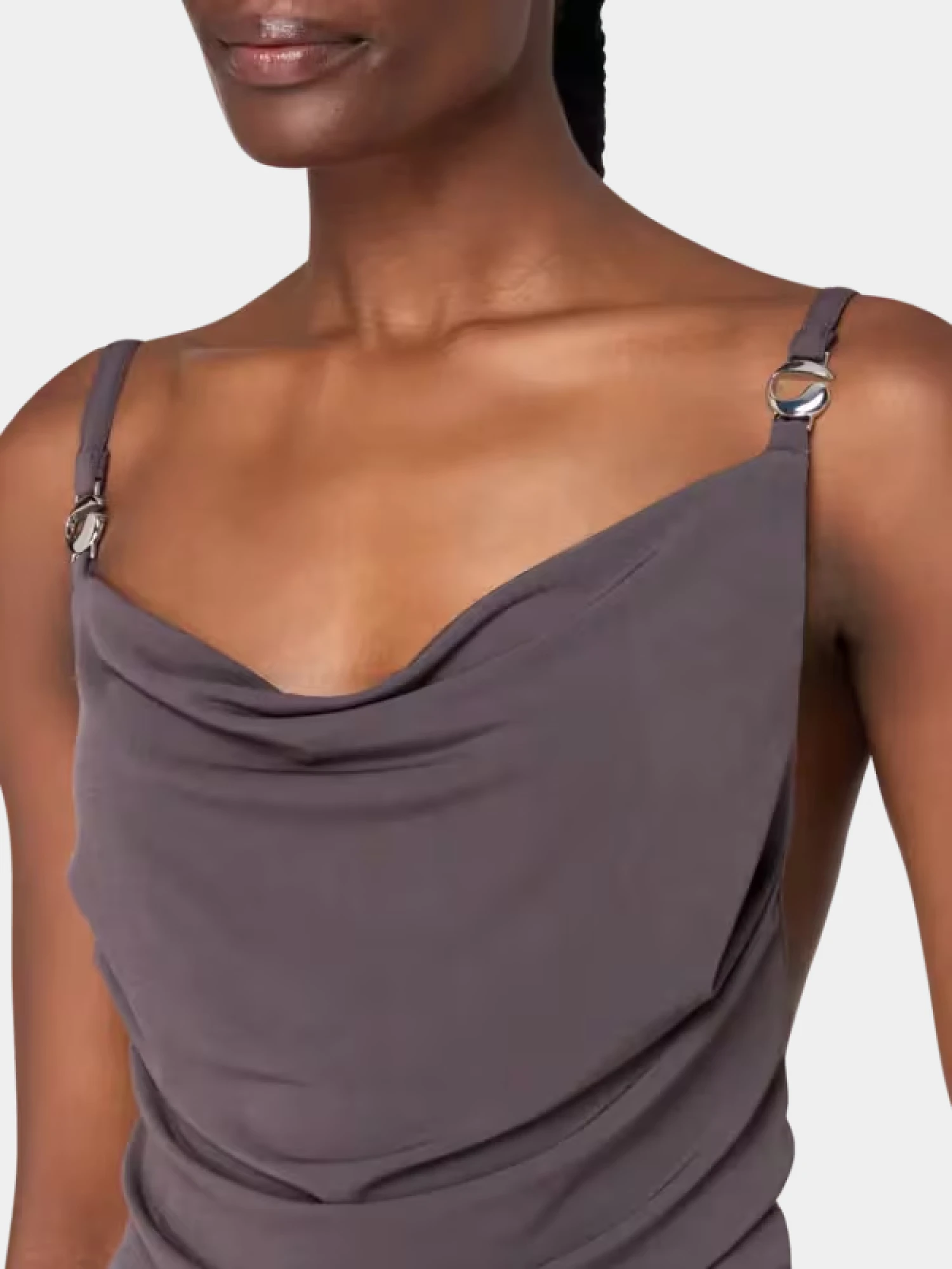 Женское платье Coperni Logo Dress Brown