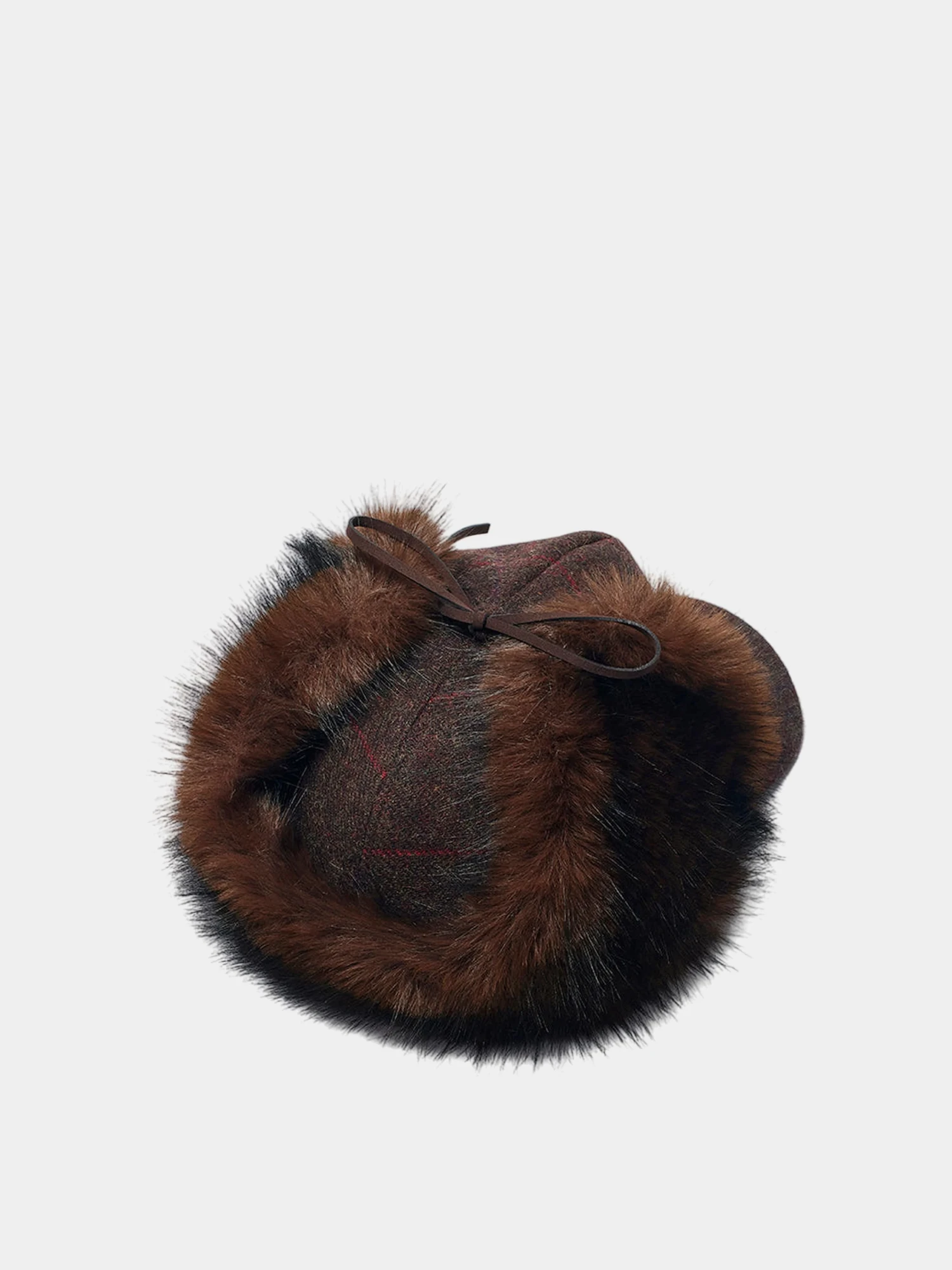 Кепка OPEN YY Faux Fur Earflap Brown