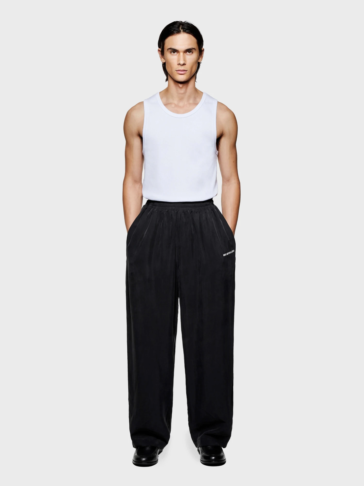 Брюки MKI MIYUKI ZOKU Sandwash Cupro Wide Leg Black