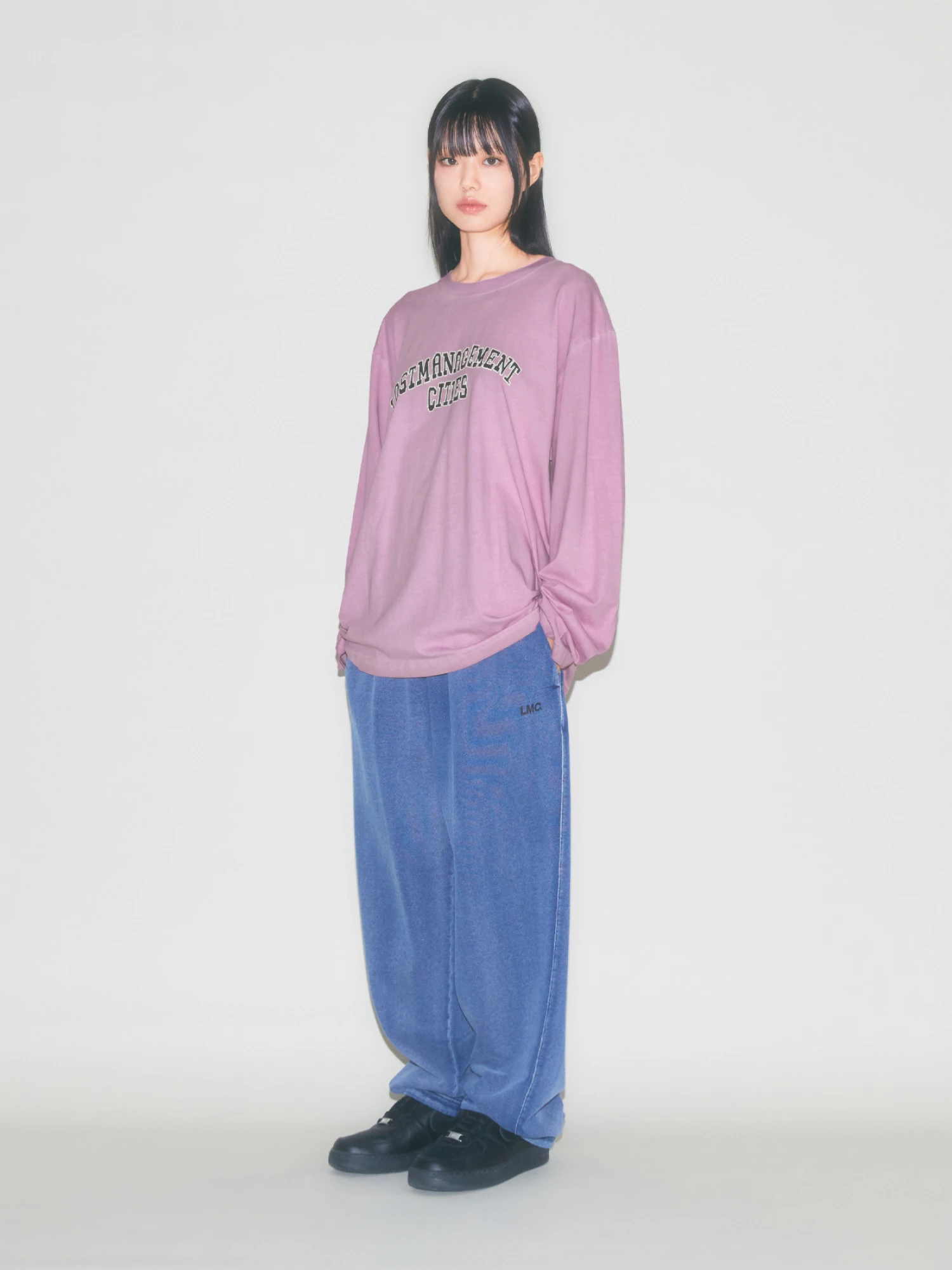 Лонгслив LMC Dyed Arch Fn Doodle Long Slv Pink