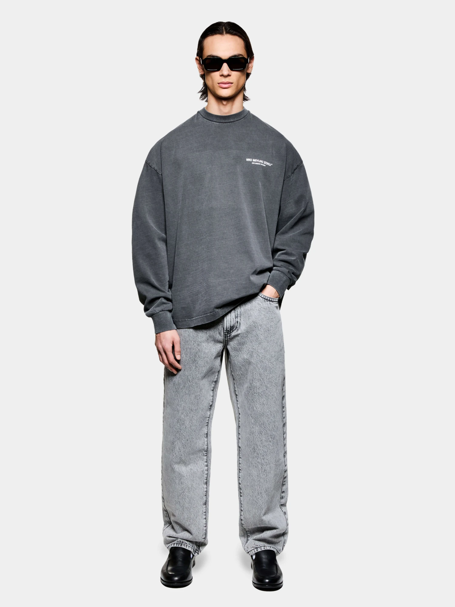 Лонгслив MKI MIYUKI ZOKU Design Studio L/S Pigment Black