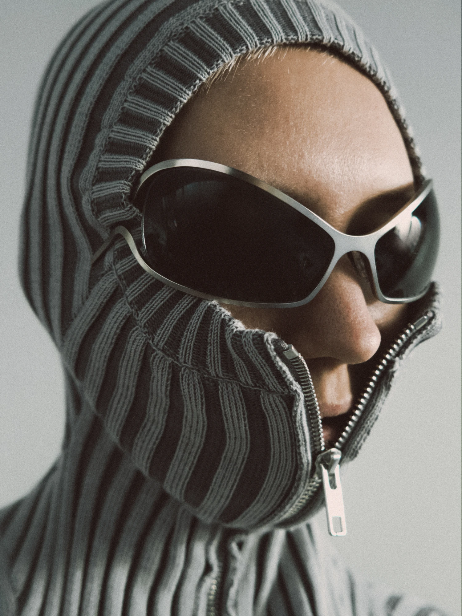 Кардиган LUEDER Healer Knit Zip Jacket Silver Grey