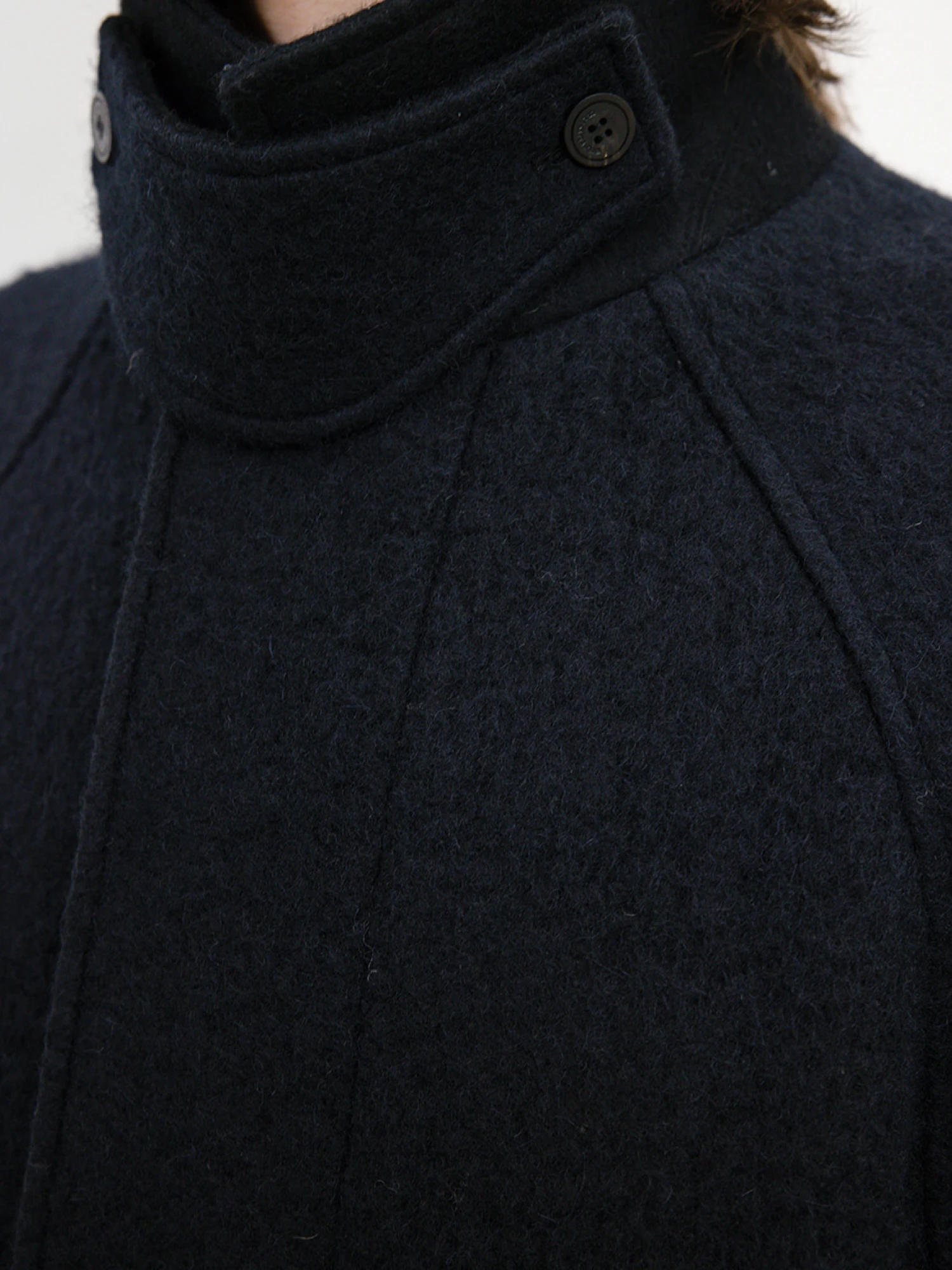 Полупальто LE17SEPTEMBRE Wool Hunting Half Black