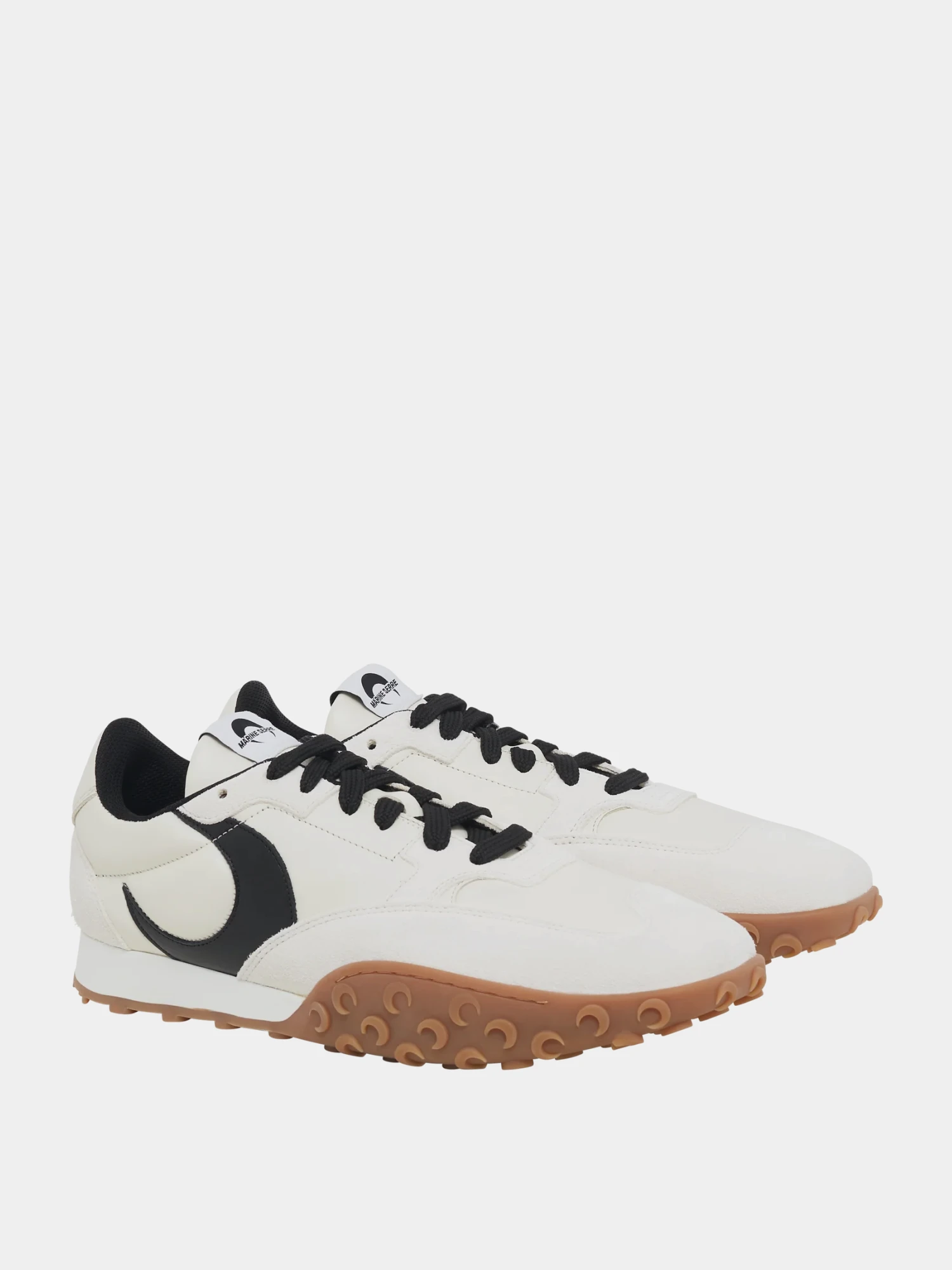 Кроссовки Marine Serre MS Rise Leather Ecru