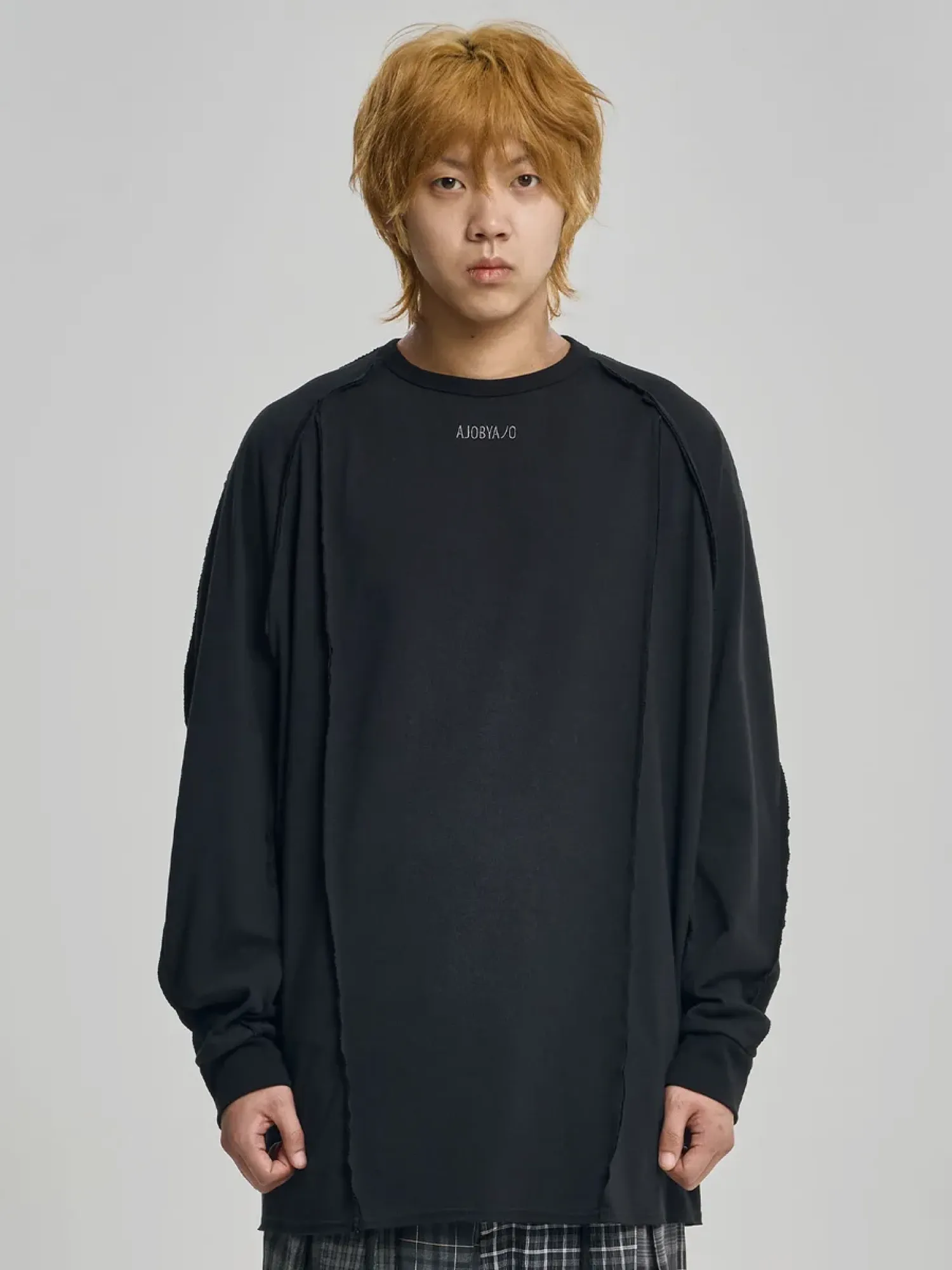 Лонгслив AJOBYAJO Raw Edge Sculpted Black