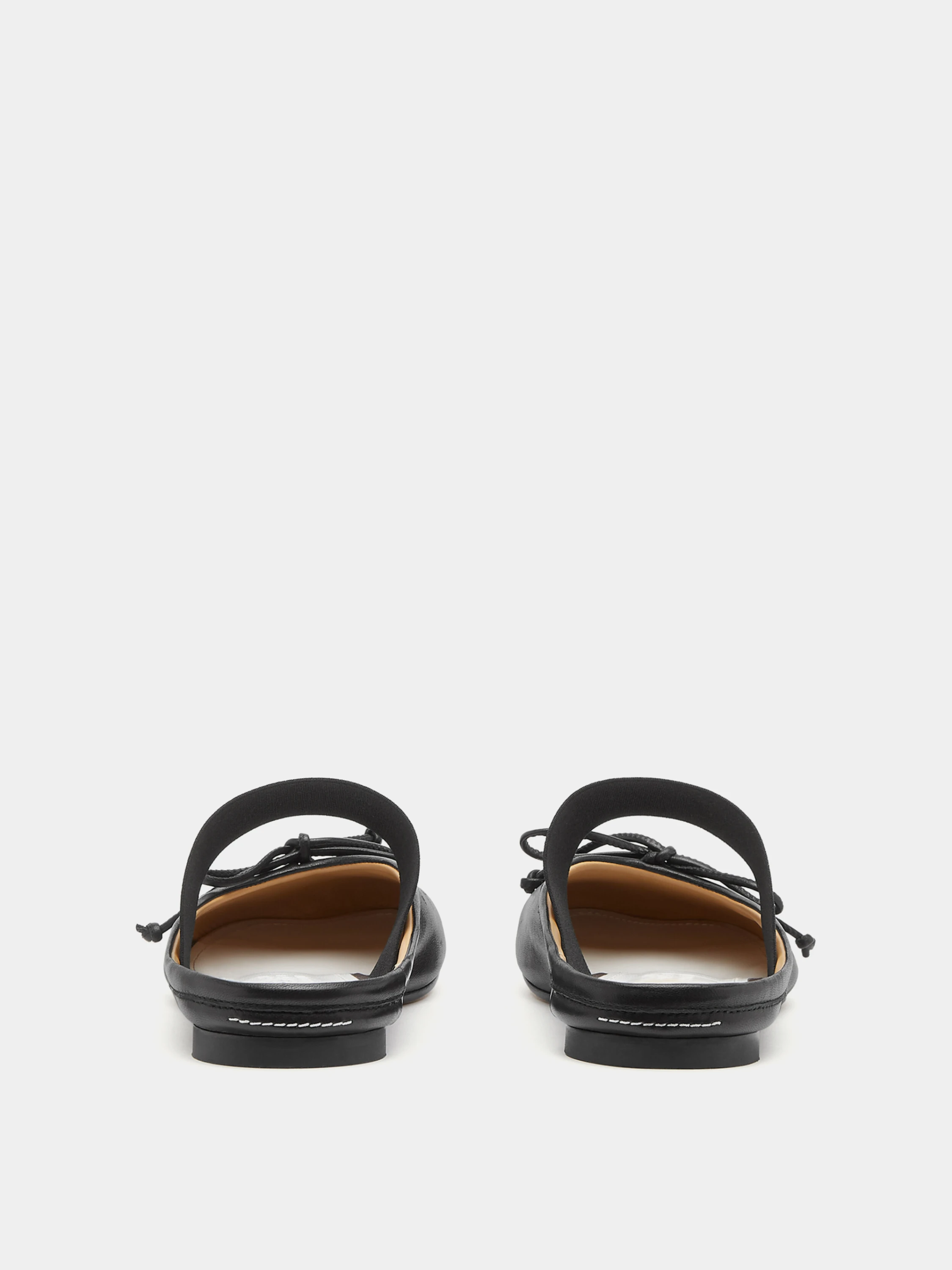 Женские сандалии MM6 Maison Margiela Slip-on Ballerinas Black