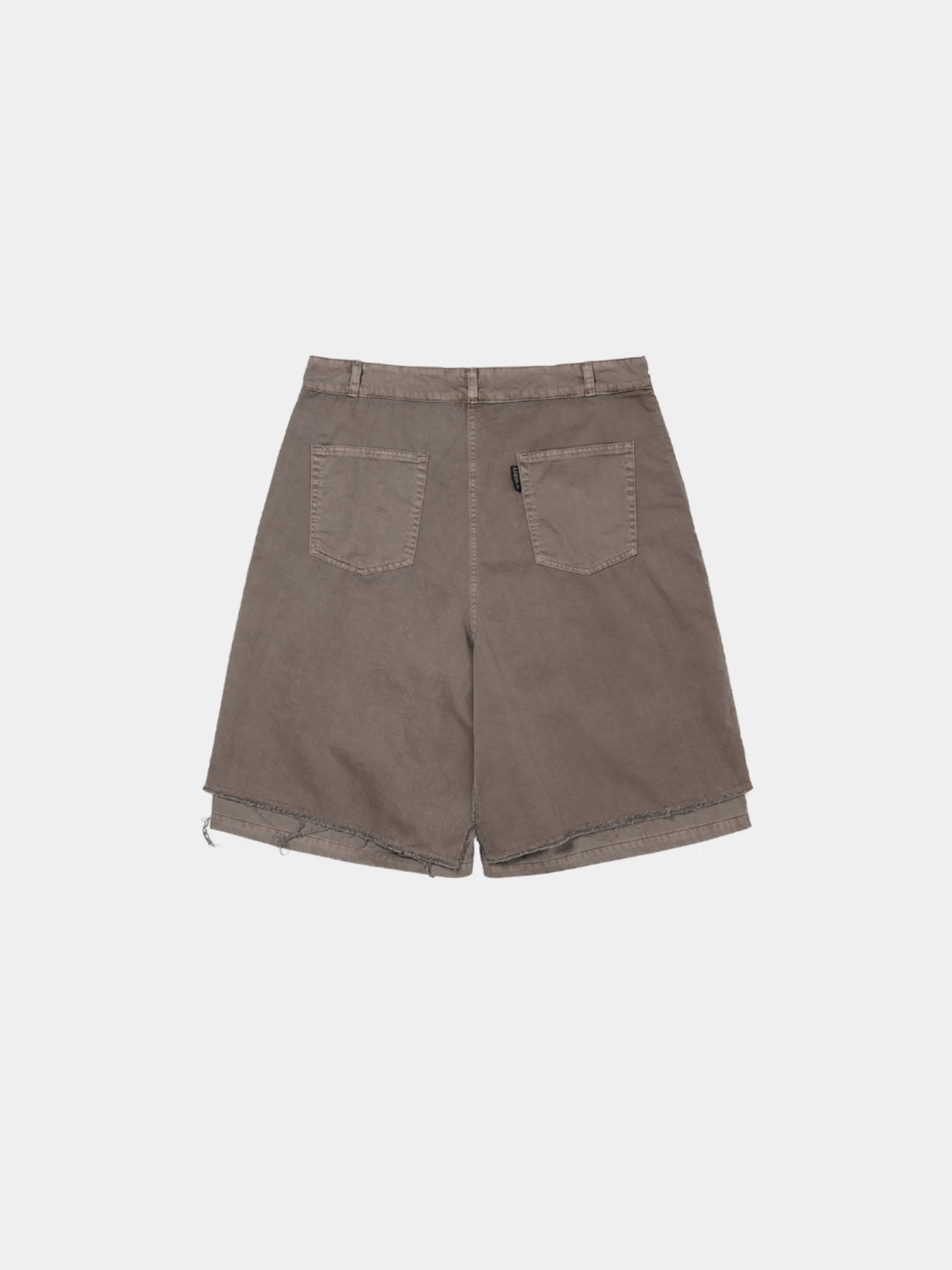 Шорты AJOBYAJO Washed Layered Skirt Brown