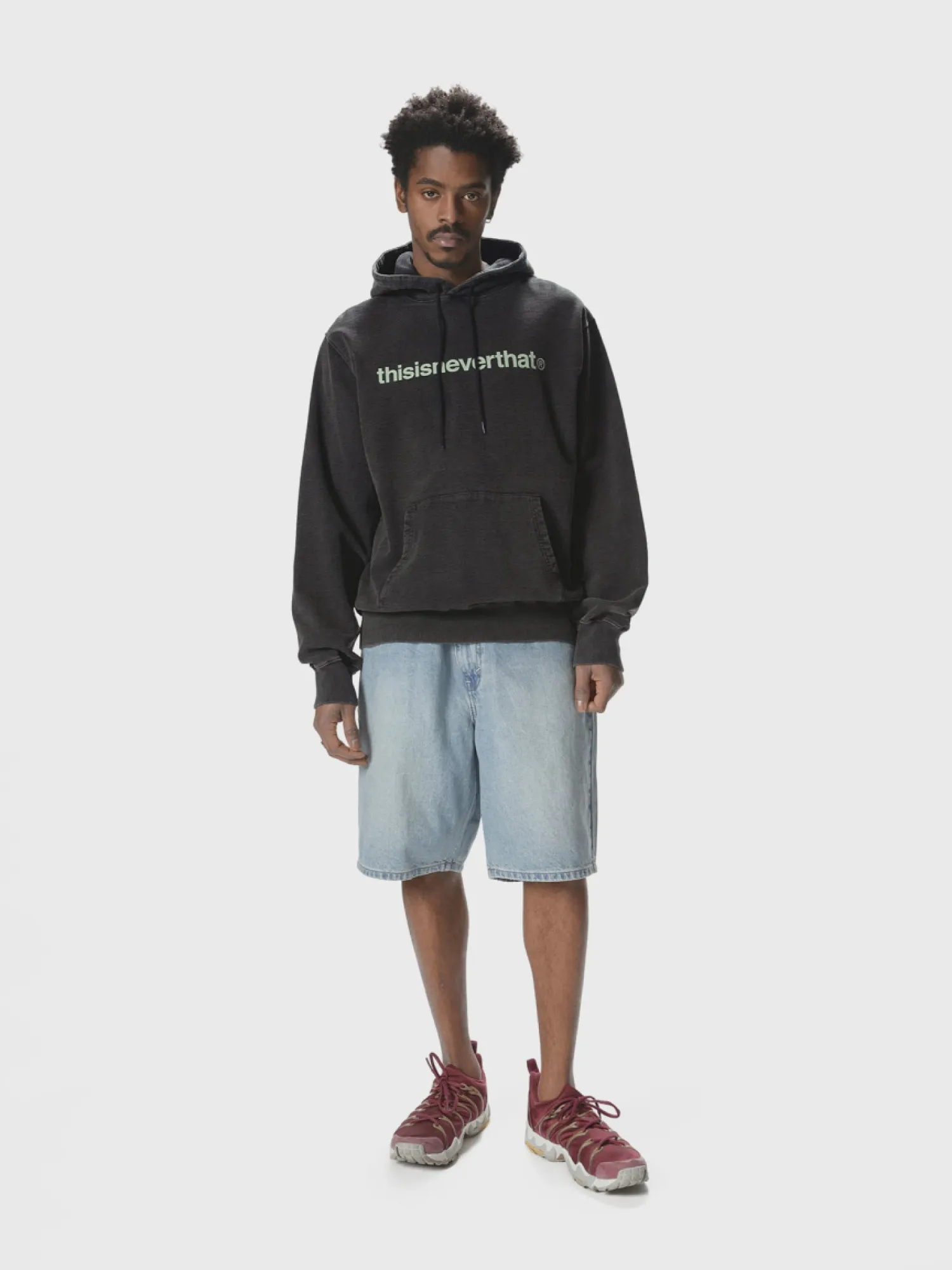 Худи thisisneverthat T-Logo LT Hoodie Washed Black
