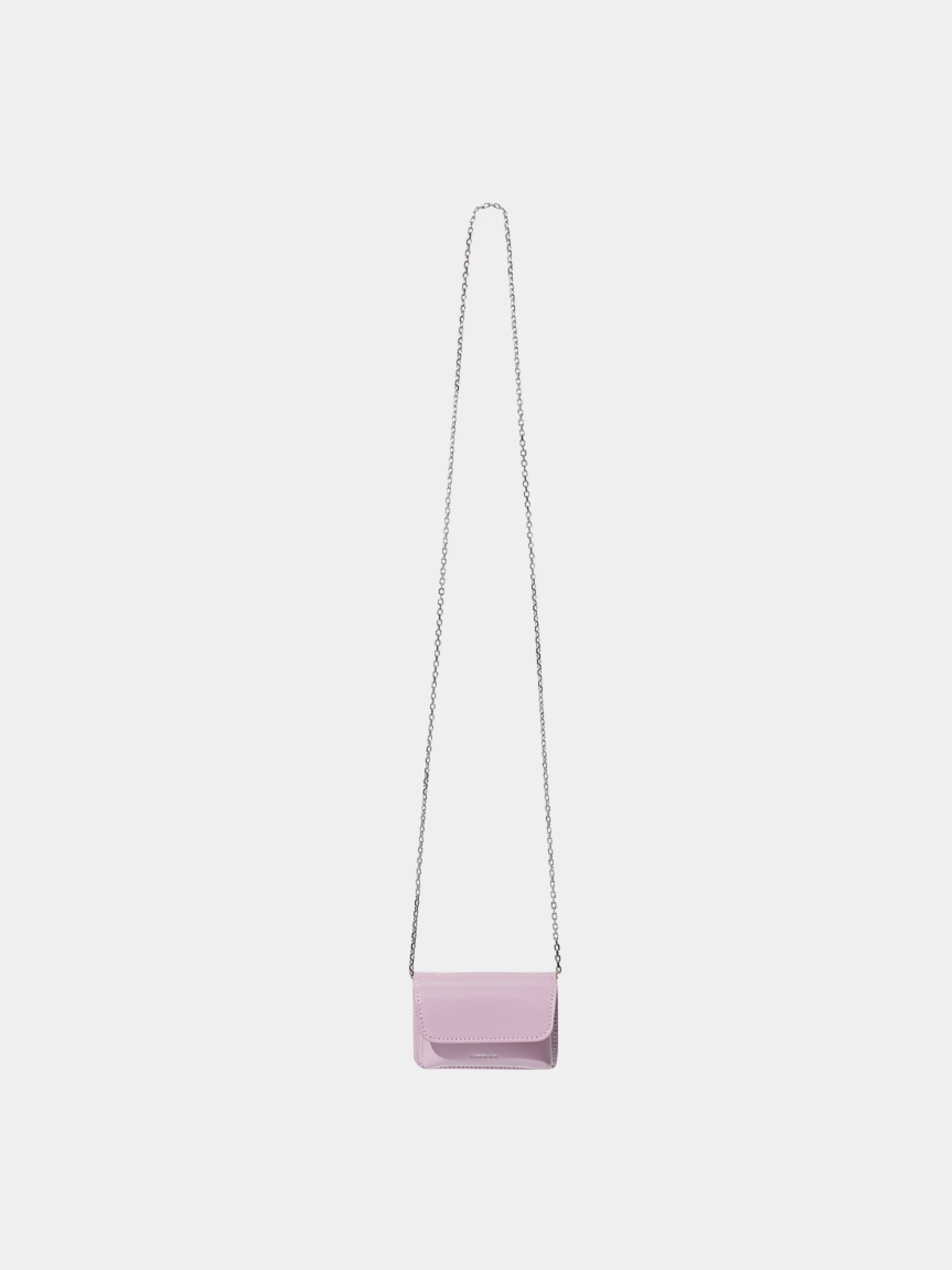 Женская сумка STAND OIL Chubby Wallet Glossy Vintage Pink