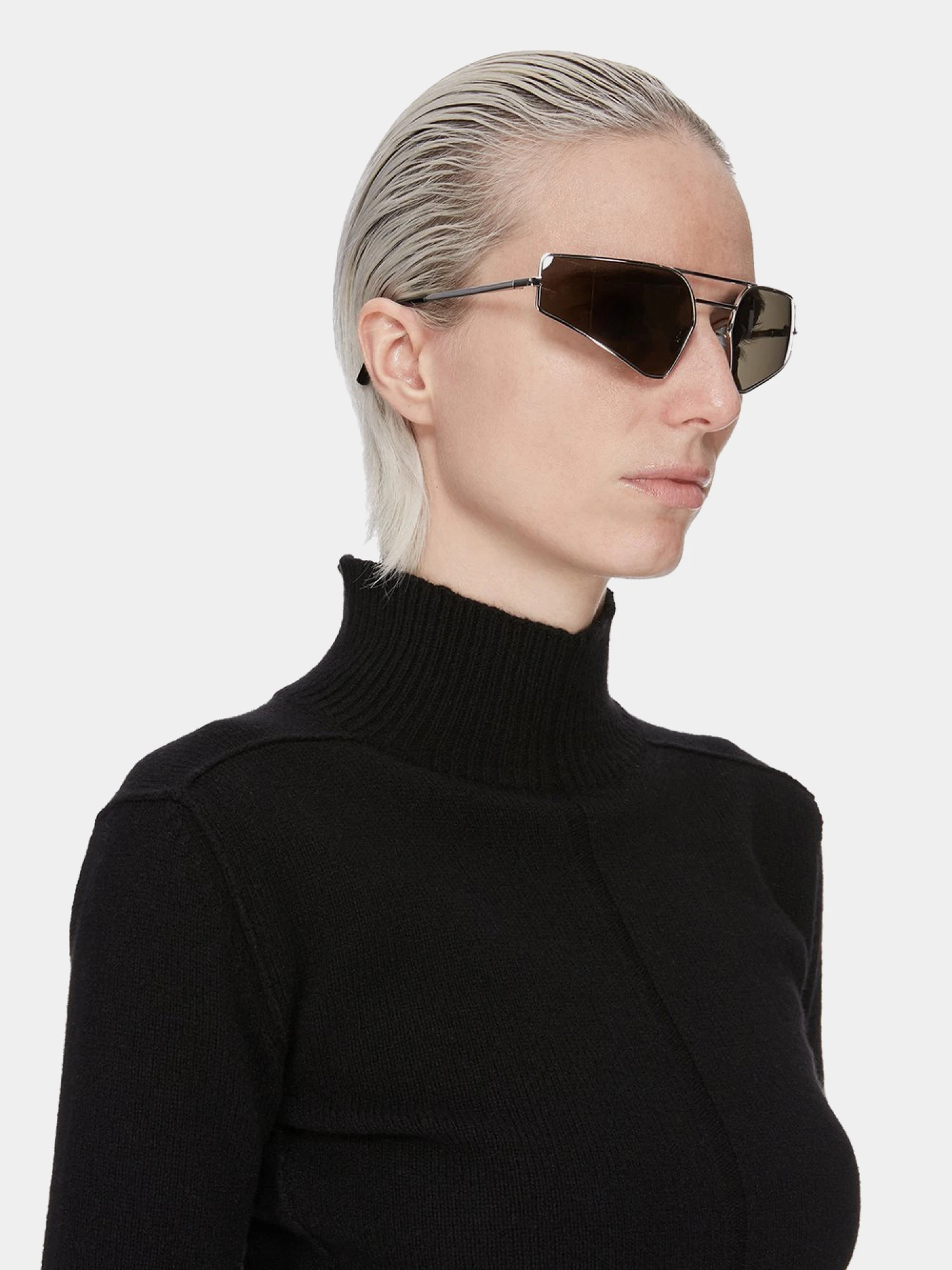 Очки RICK OWENS DRKSHDW Prong Silver/Black