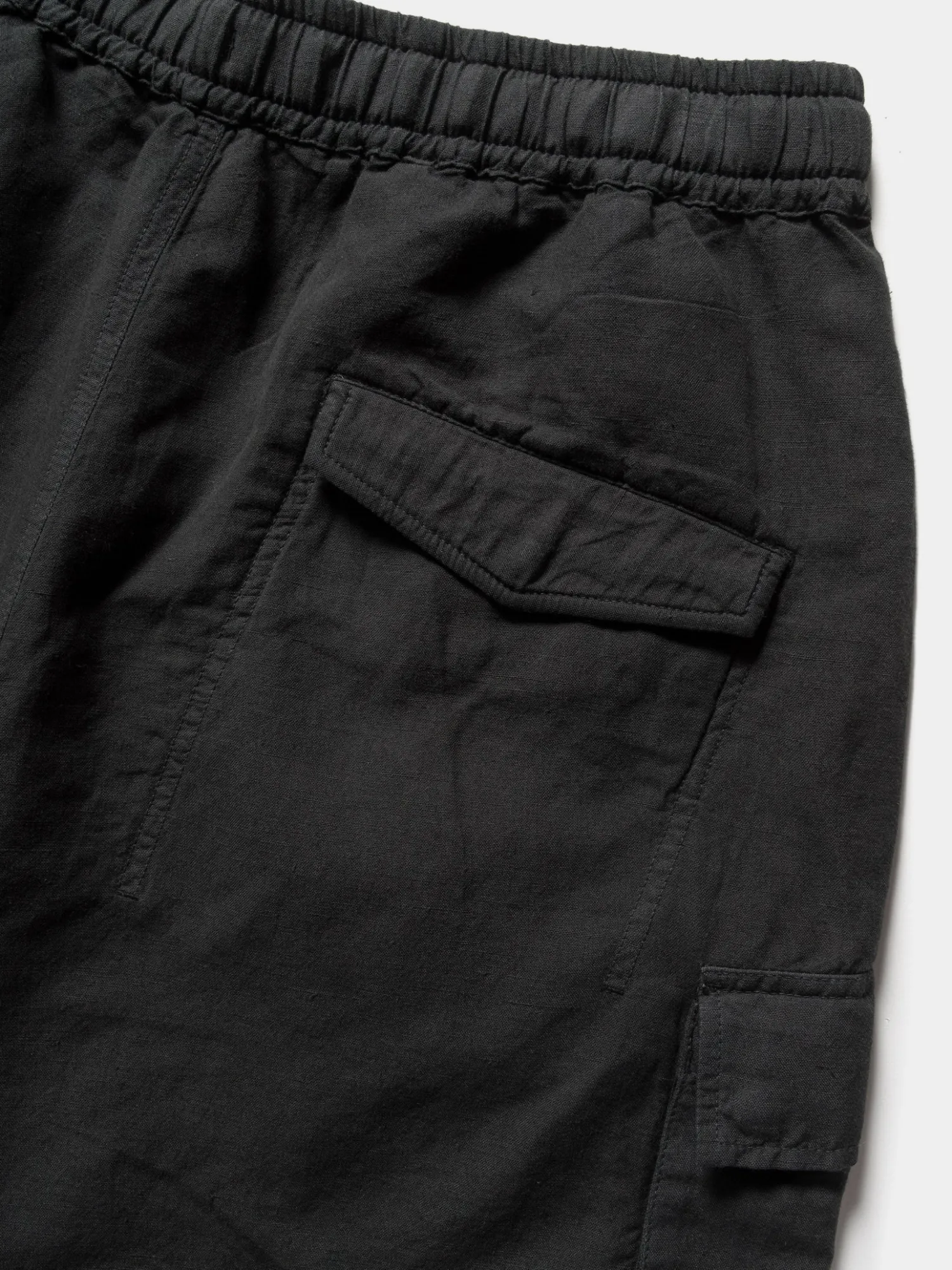 Шорты MAHARISHI 6082 Hemp Cargo Asym Track Black