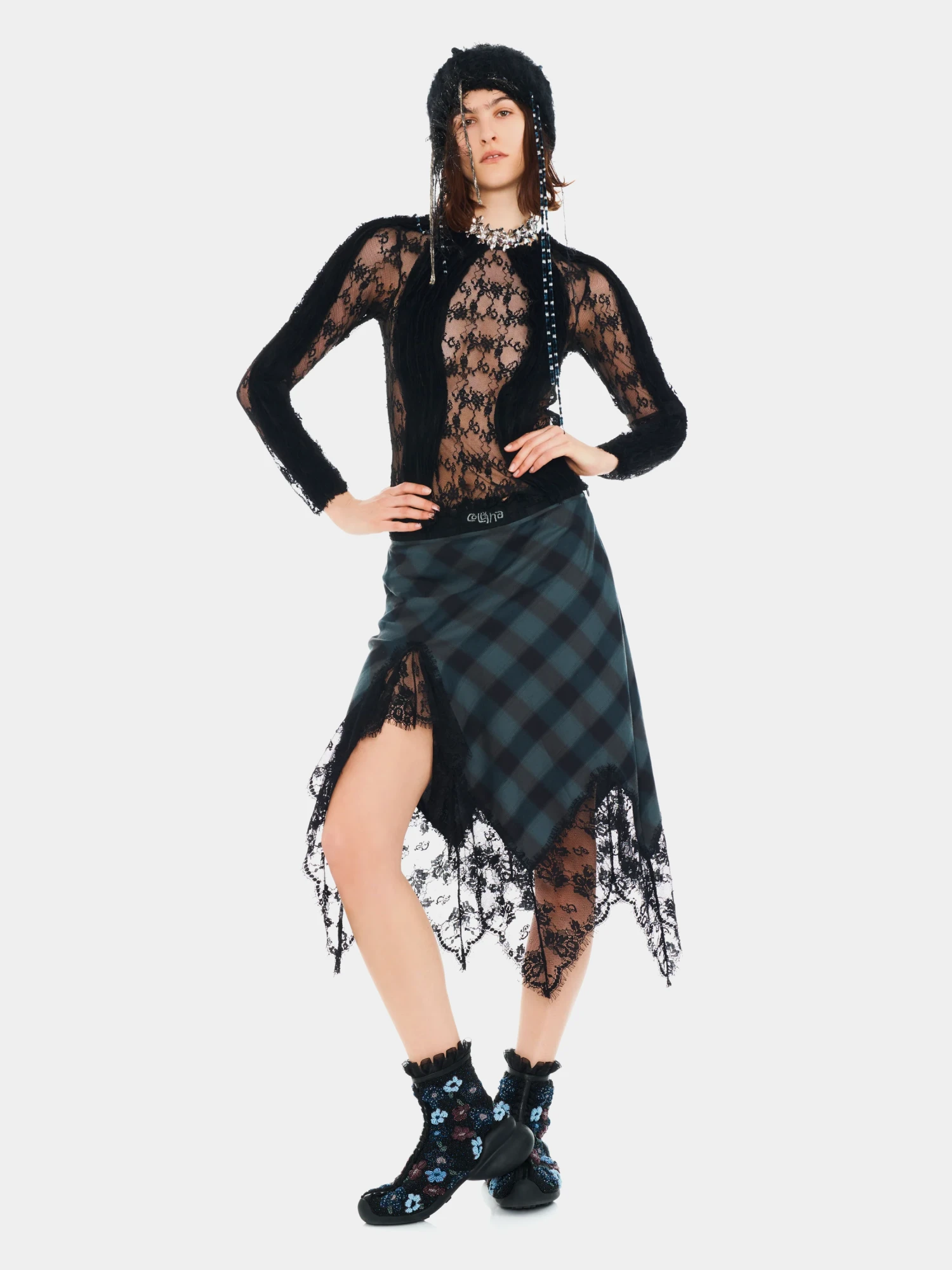 Шапка Collina Strada Winter Disco Plaid