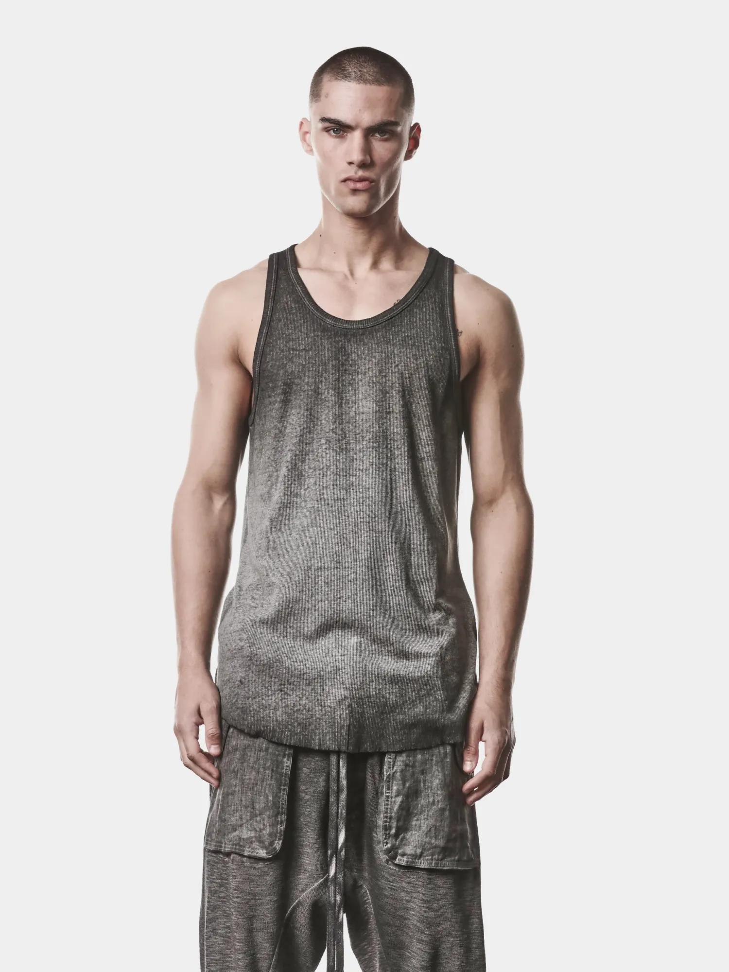Майка thom/krom M TS 947 Cold Dye Grey