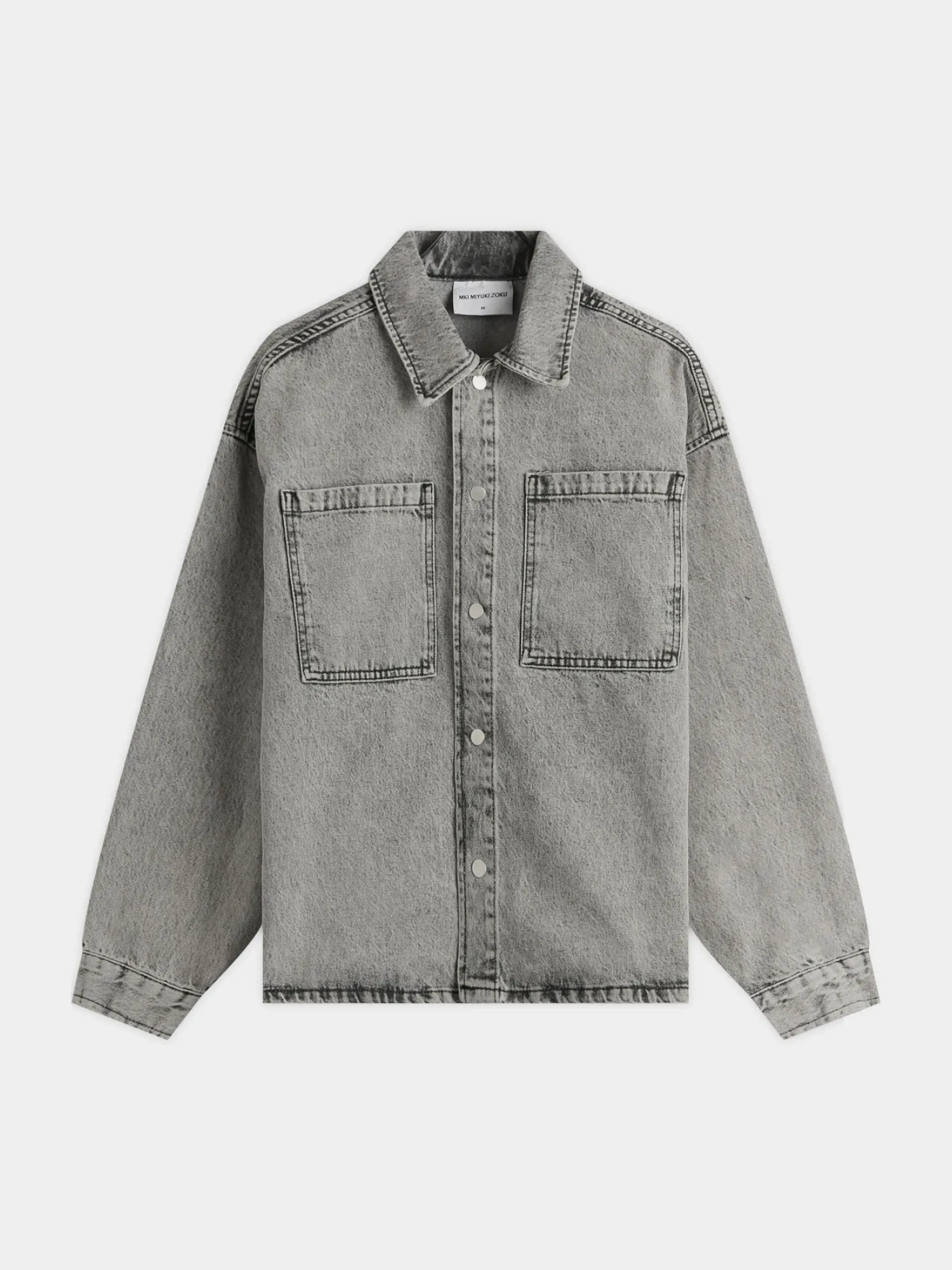 Джинсовая куртка MKI MIYUKI ZOKU Denim Box Washed Black