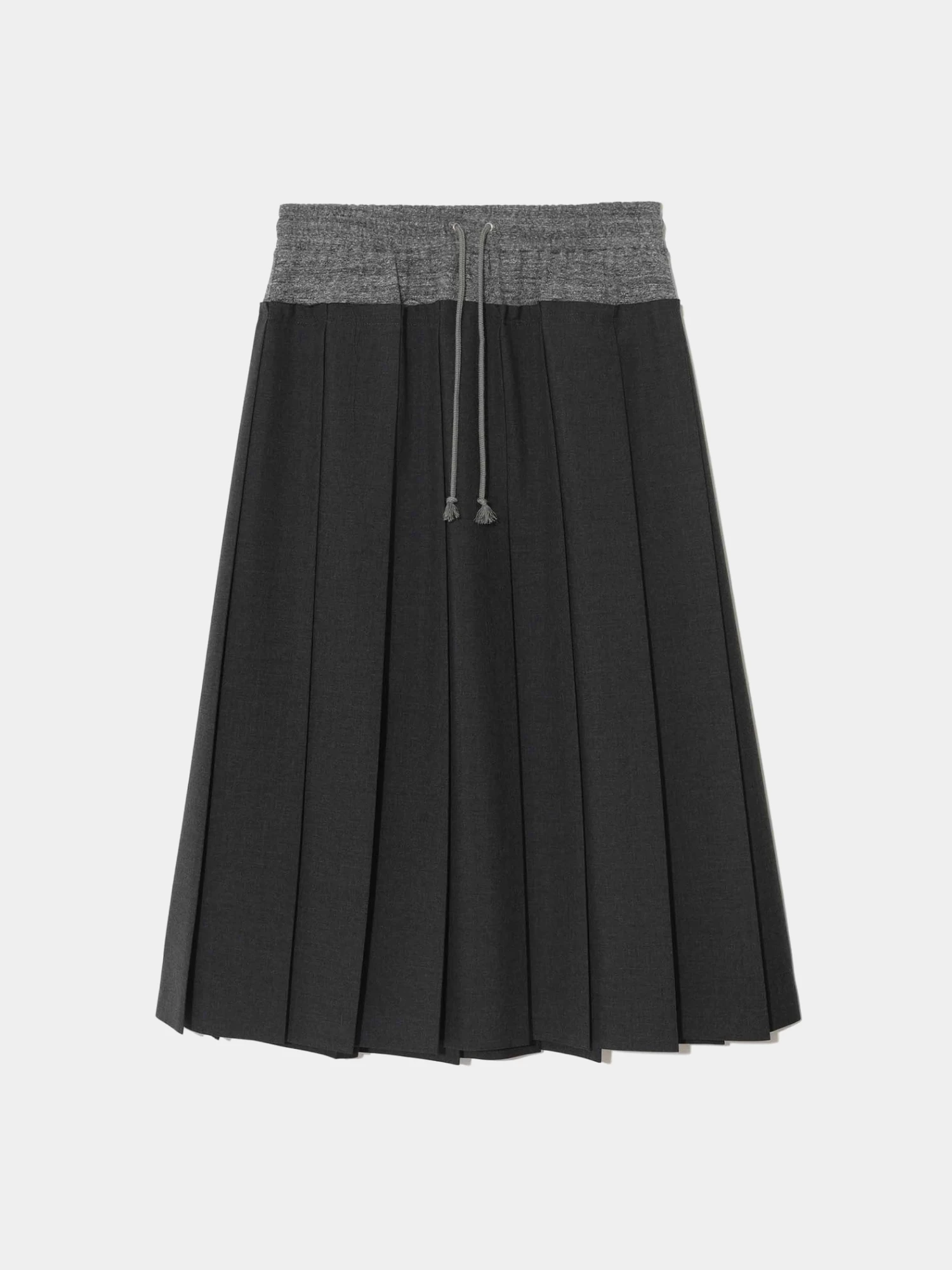 Женская юбка UNDERCOVER Pleats Drawstring Charcoal