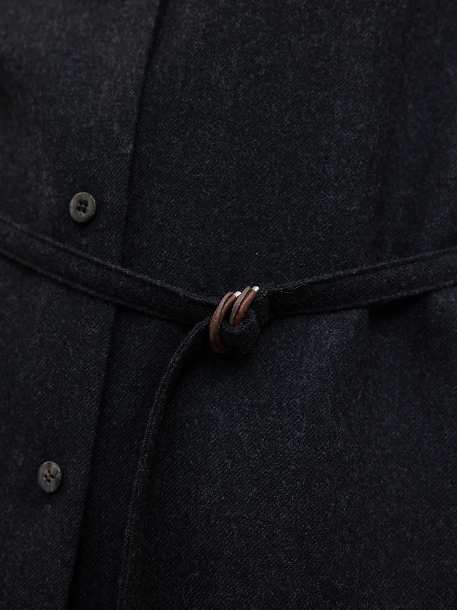 Женская рубашка LE17SEPTEMBRE Oversized Belted Charcoal