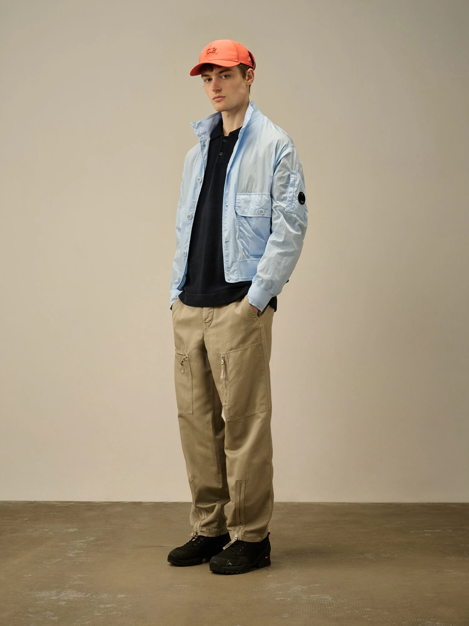 Брюки C.P. Company Cotton/Linen Cargo Vintage Khaki