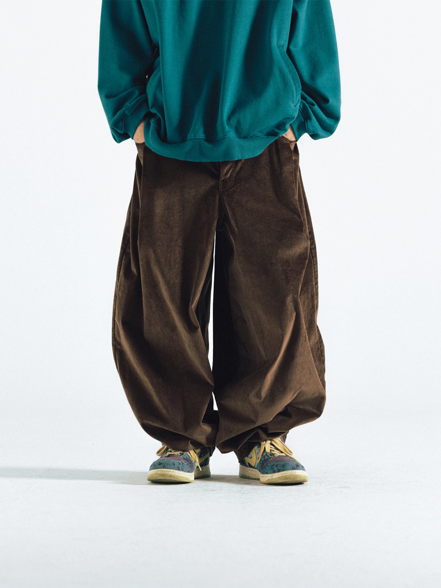 Брюки ANGLAN Corduroy Balloon Brown