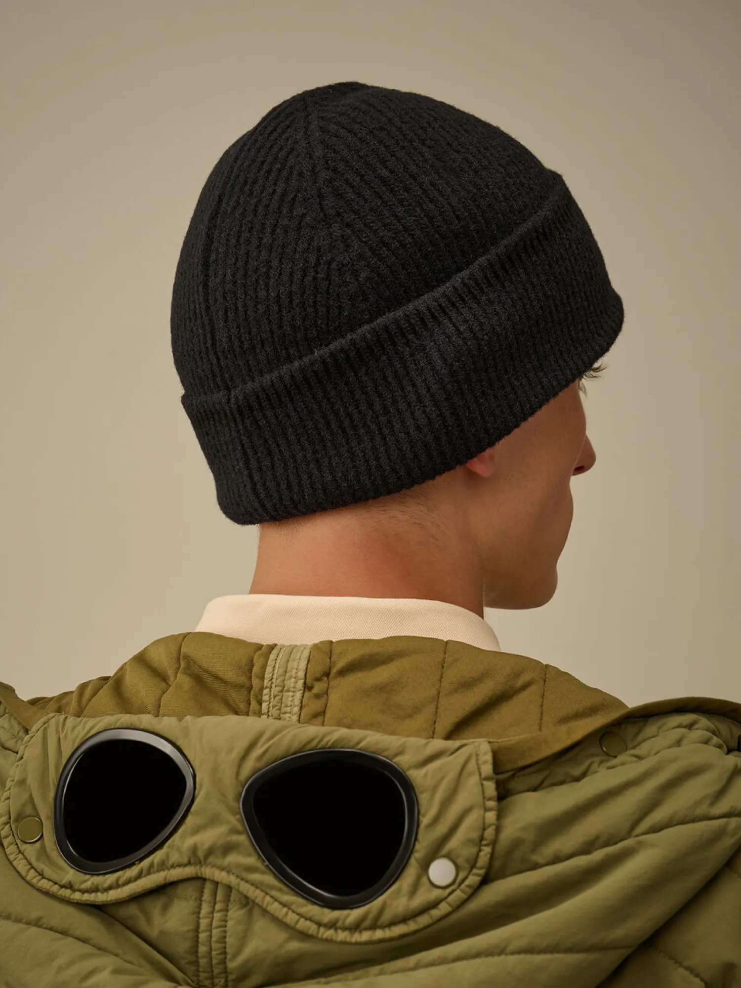 Шапка C.P. Company Fleece Knit Beanie Black