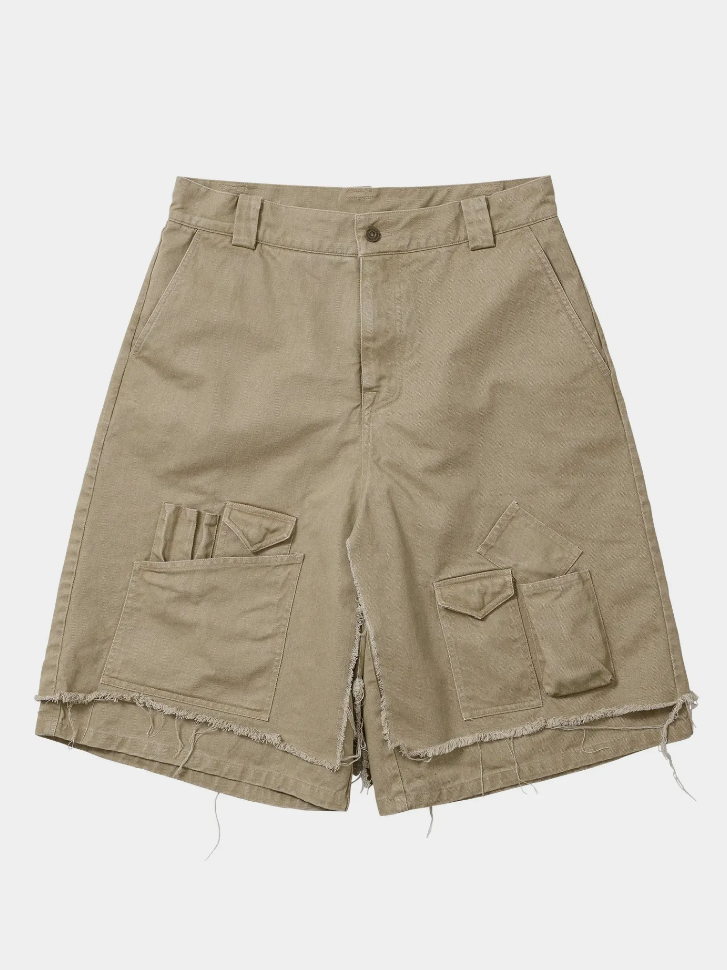 Шорты AJOBYAJO Washed Layered Cargo Beige