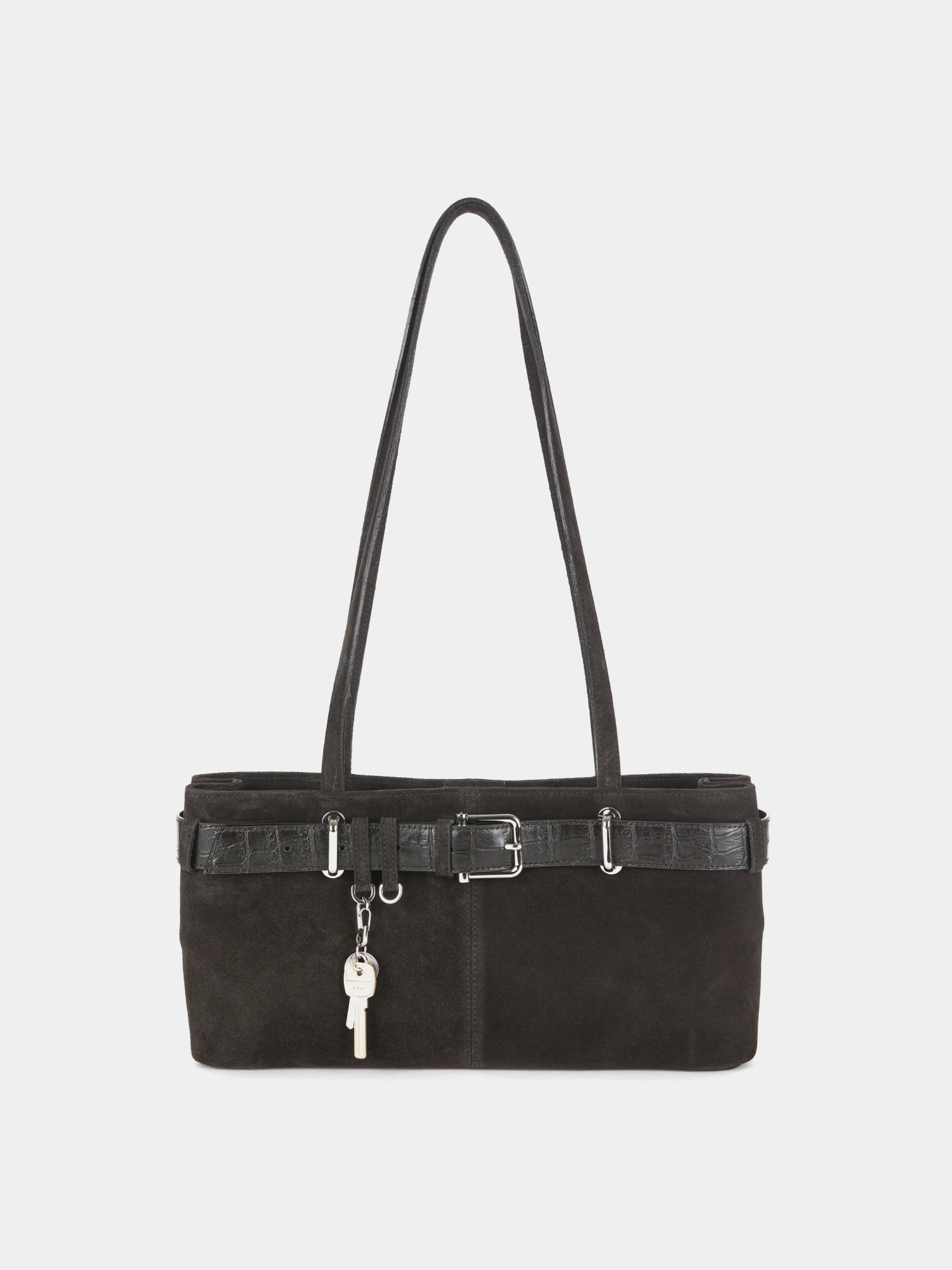 Сумка OSOI Shoulder Brocle Suede Mocha Combi