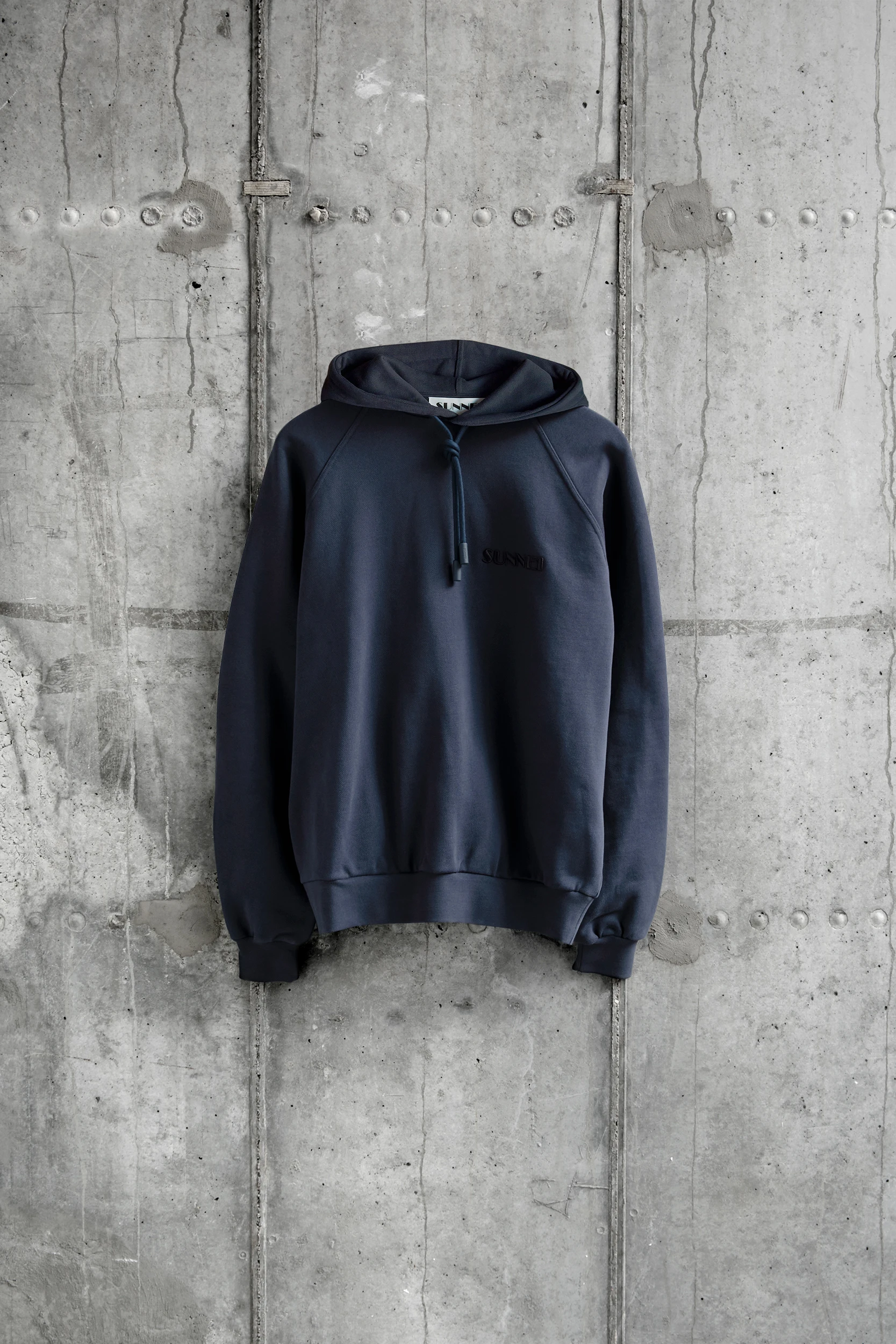 Худи Sunnei Small Logo Embroidery Blu Sunnei
