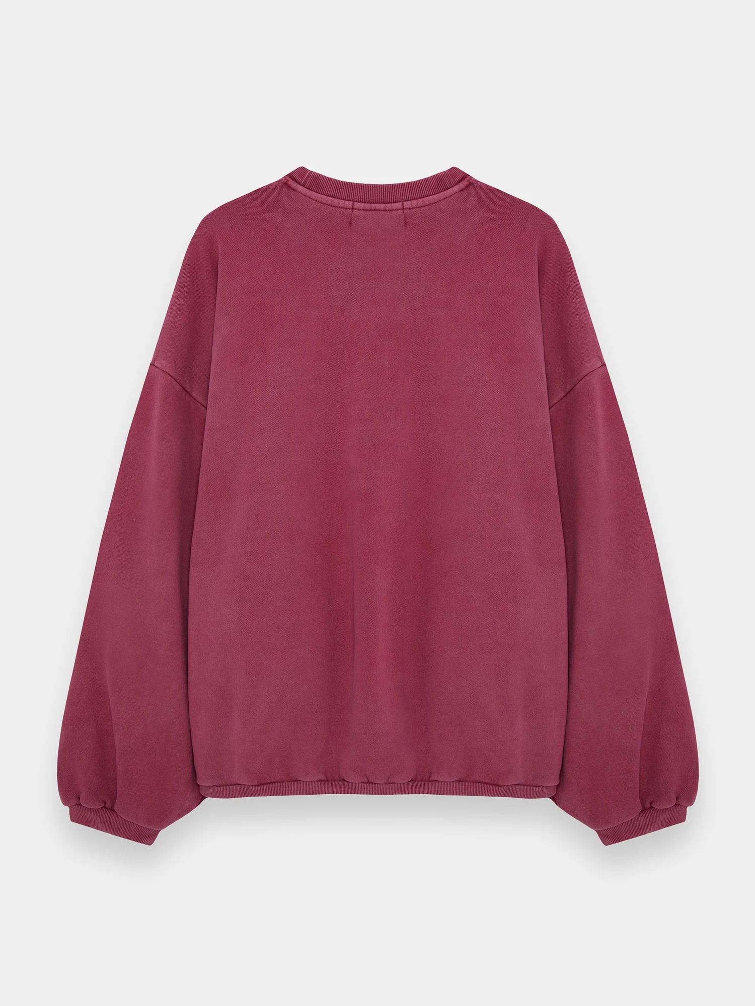 Свитшот ANGLAN Reversible Pigment Two Layer Washed Red